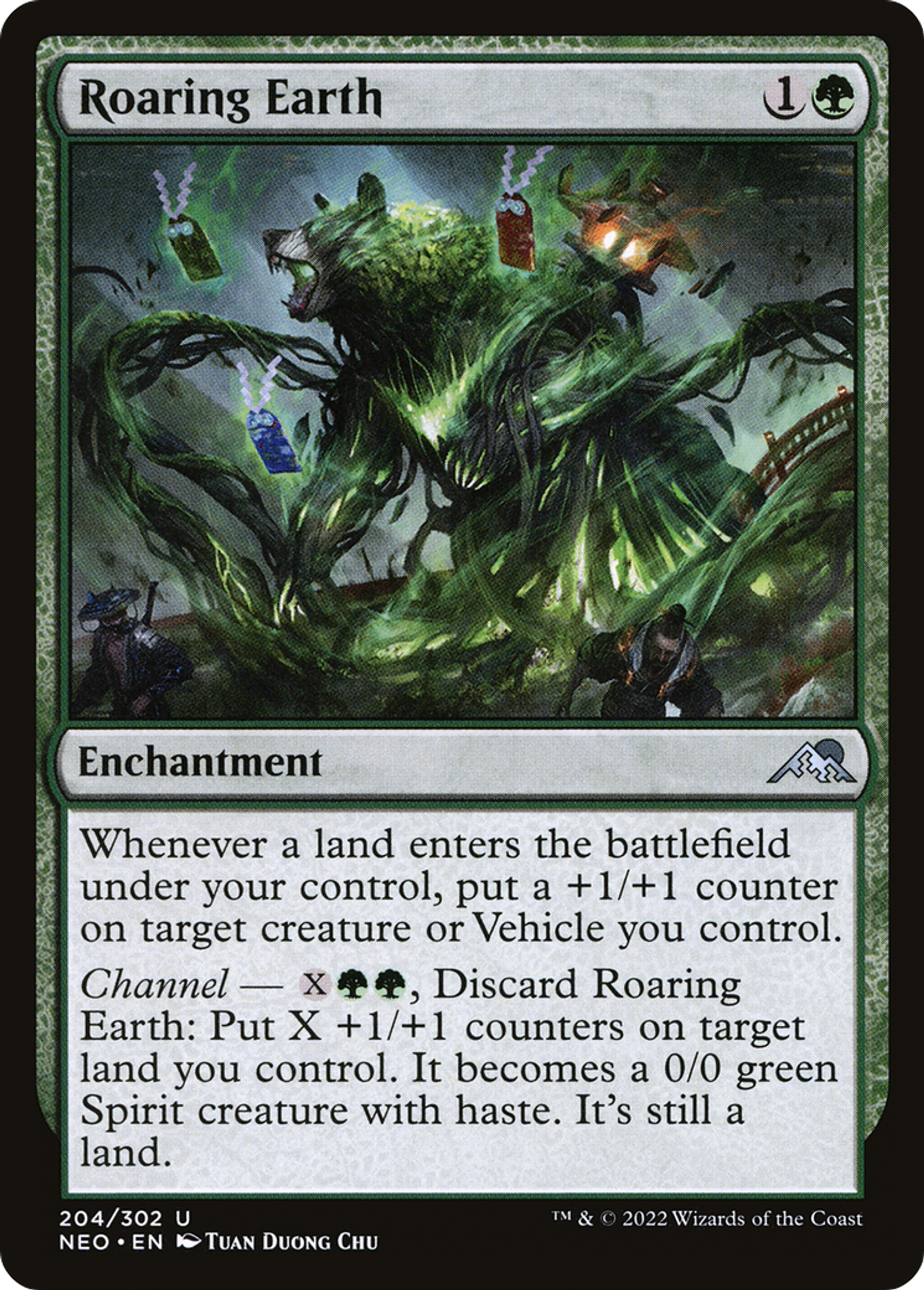 Terre rugissante — Kamigawa: Neon Dynasty — Magic: The Gathering