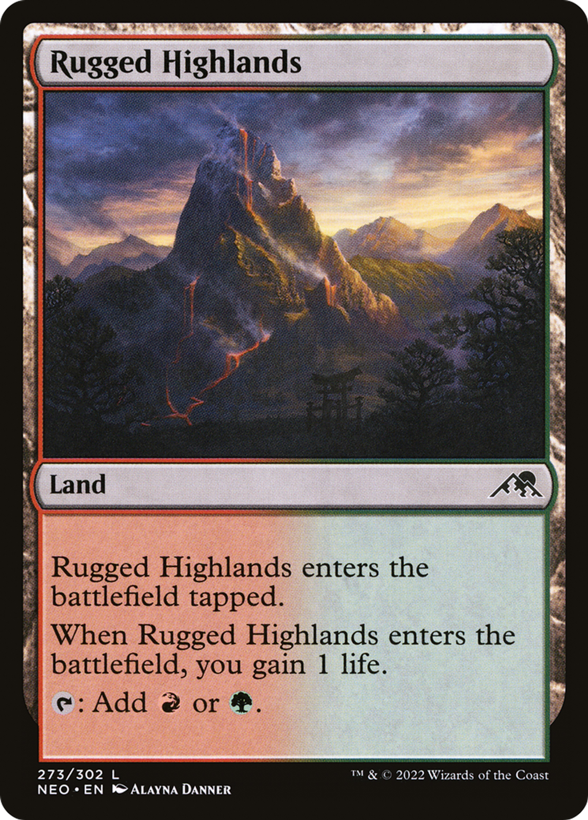 Hautes terres rocailleuses — Kamigawa: Neon Dynasty — Magic: The Gathering