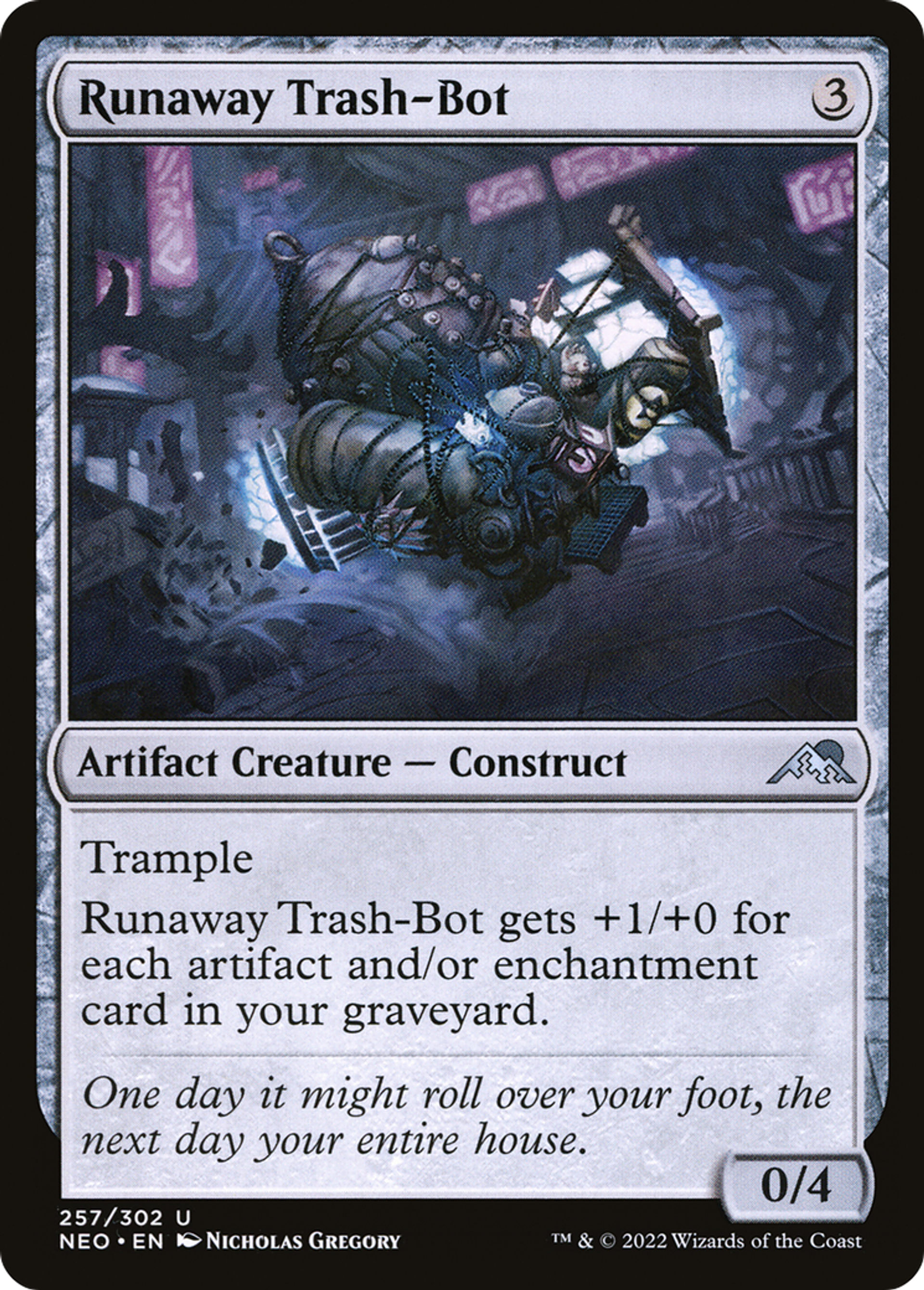 Runaway Trash-Bot — Kamigawa: Neon Dynasty — Magic: The Gathering