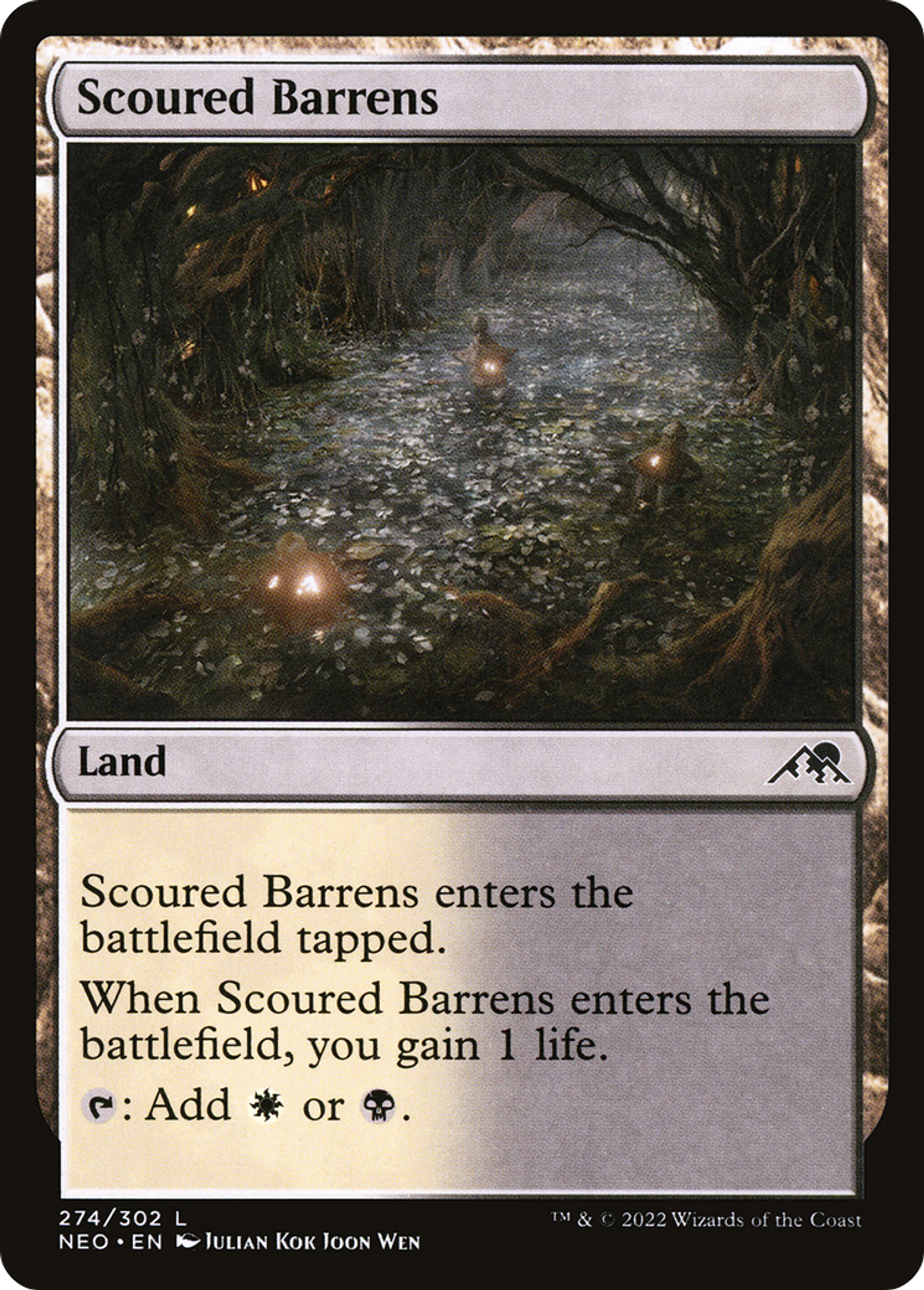 Landes érodées — Kamigawa: Neon Dynasty — Magic: The Gathering