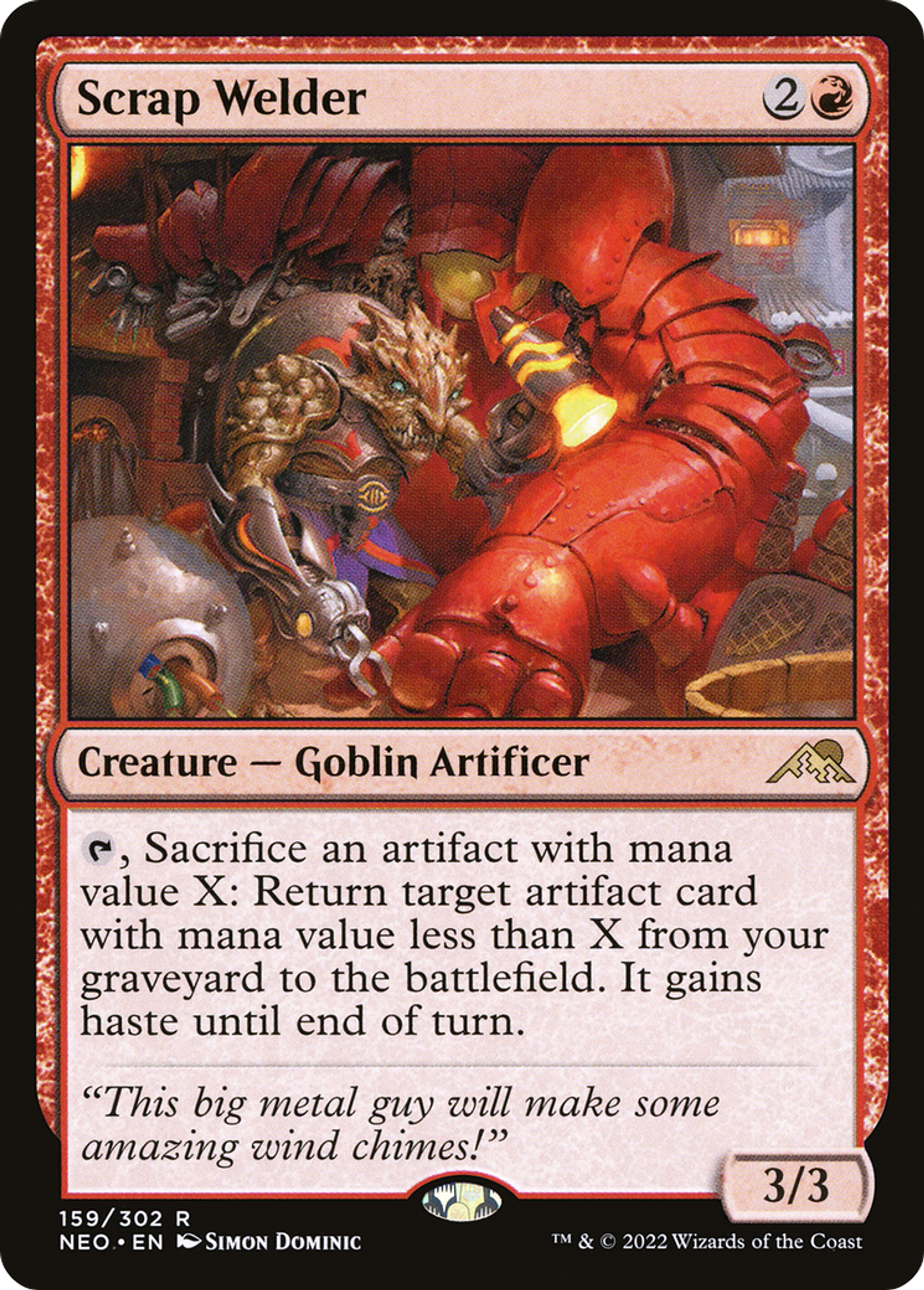 Soudeur de ferraille — Kamigawa: Neon Dynasty — Magic: The Gathering
