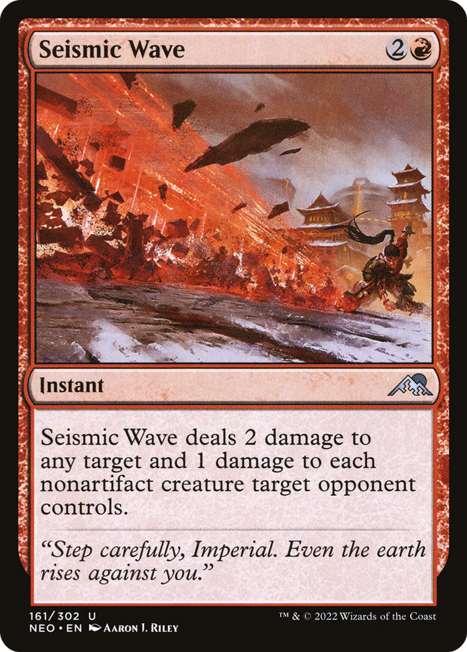 Onde sismique — Kamigawa: Neon Dynasty — Magic: The Gathering