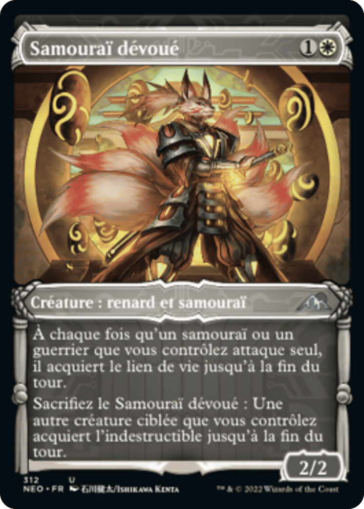 Samouraï dévoué — Kamigawa: Neon Dynasty — Magic: The Gathering