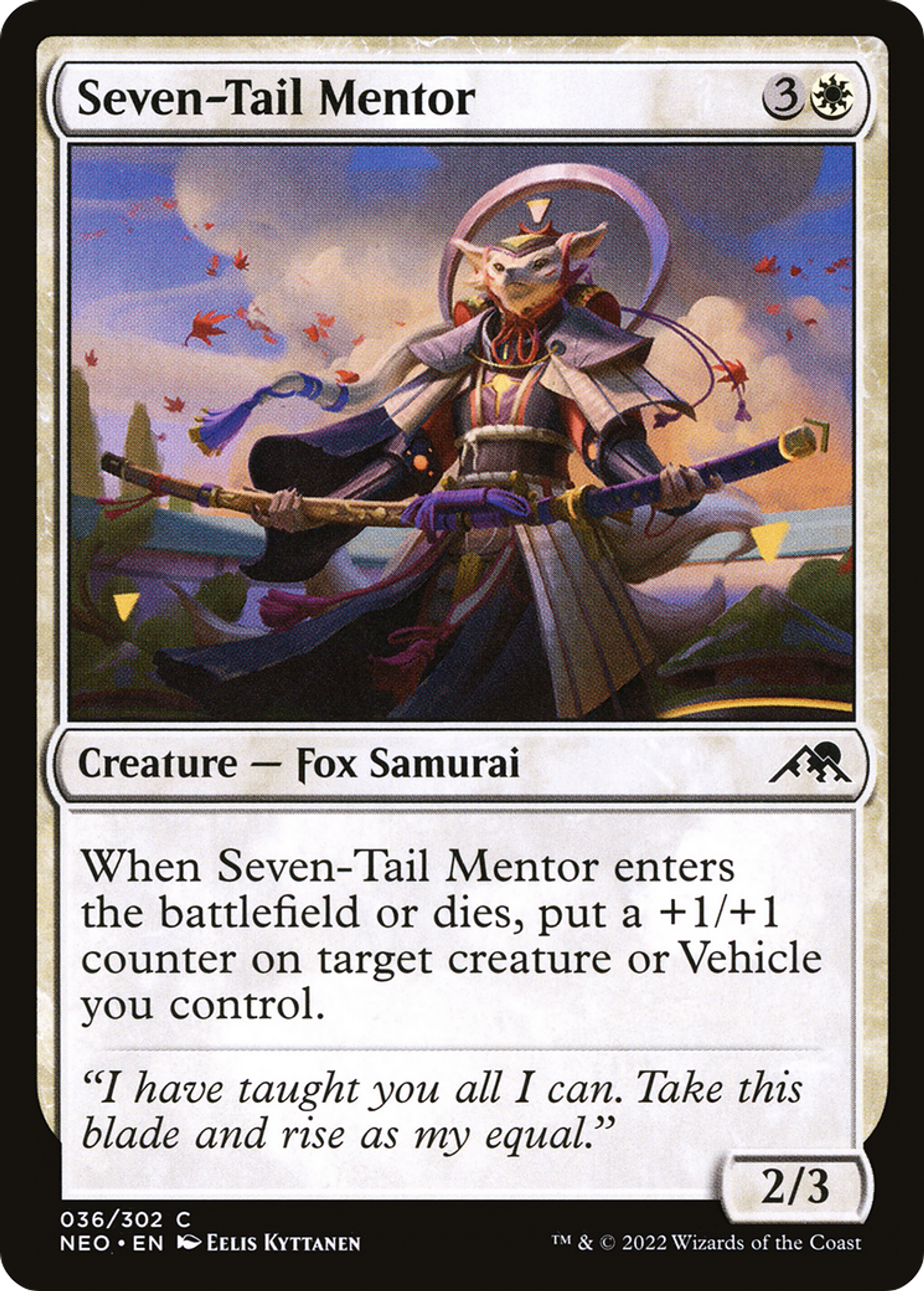 Seven-Tail Mentor — Kamigawa: Neon Dynasty — Magic: The Gathering