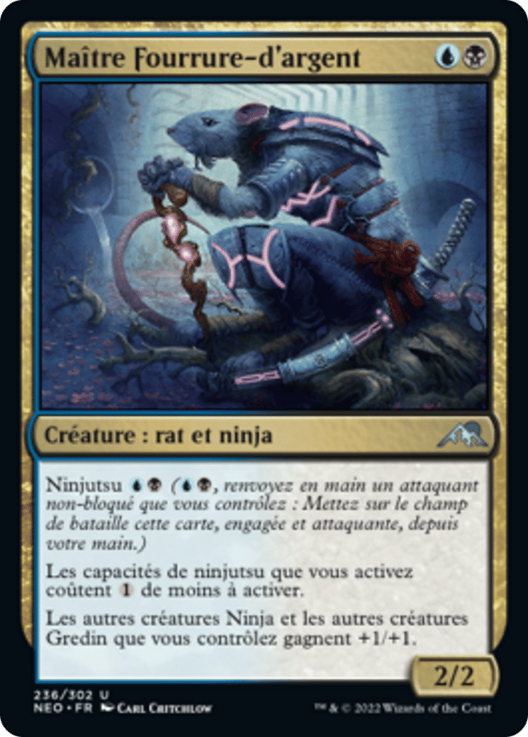 Maître Fourrure-d'argent — Kamigawa: Neon Dynasty — Magic: The Gathering