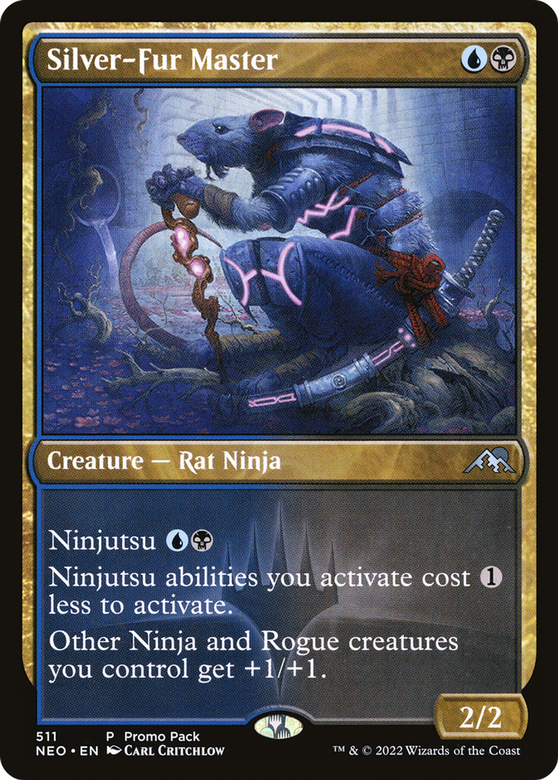 Maître Fourrure-d'argent — Kamigawa: Neon Dynasty — Magic: The Gathering