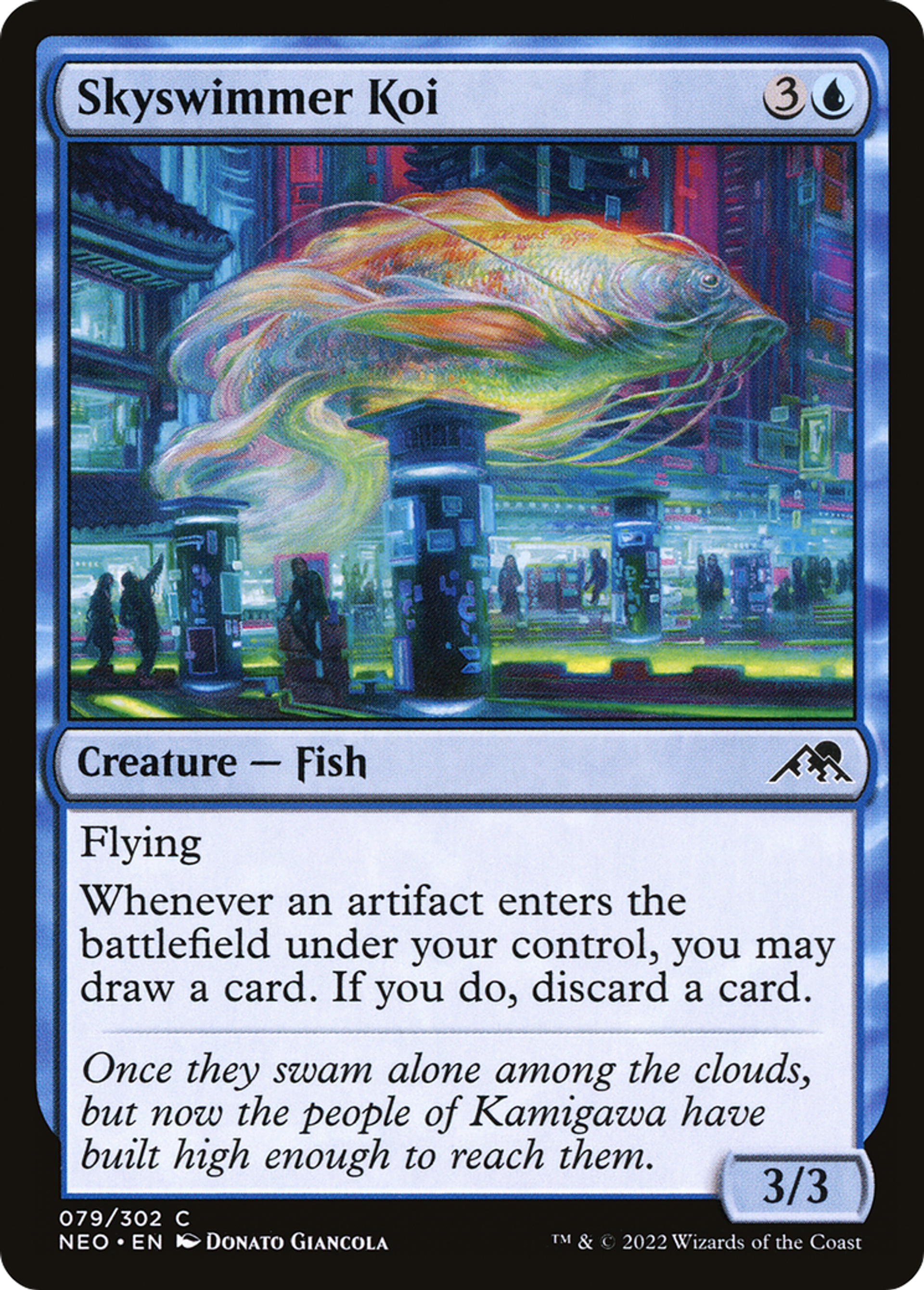 Carpe koï des airs — Kamigawa: Neon Dynasty — Magic: The Gathering