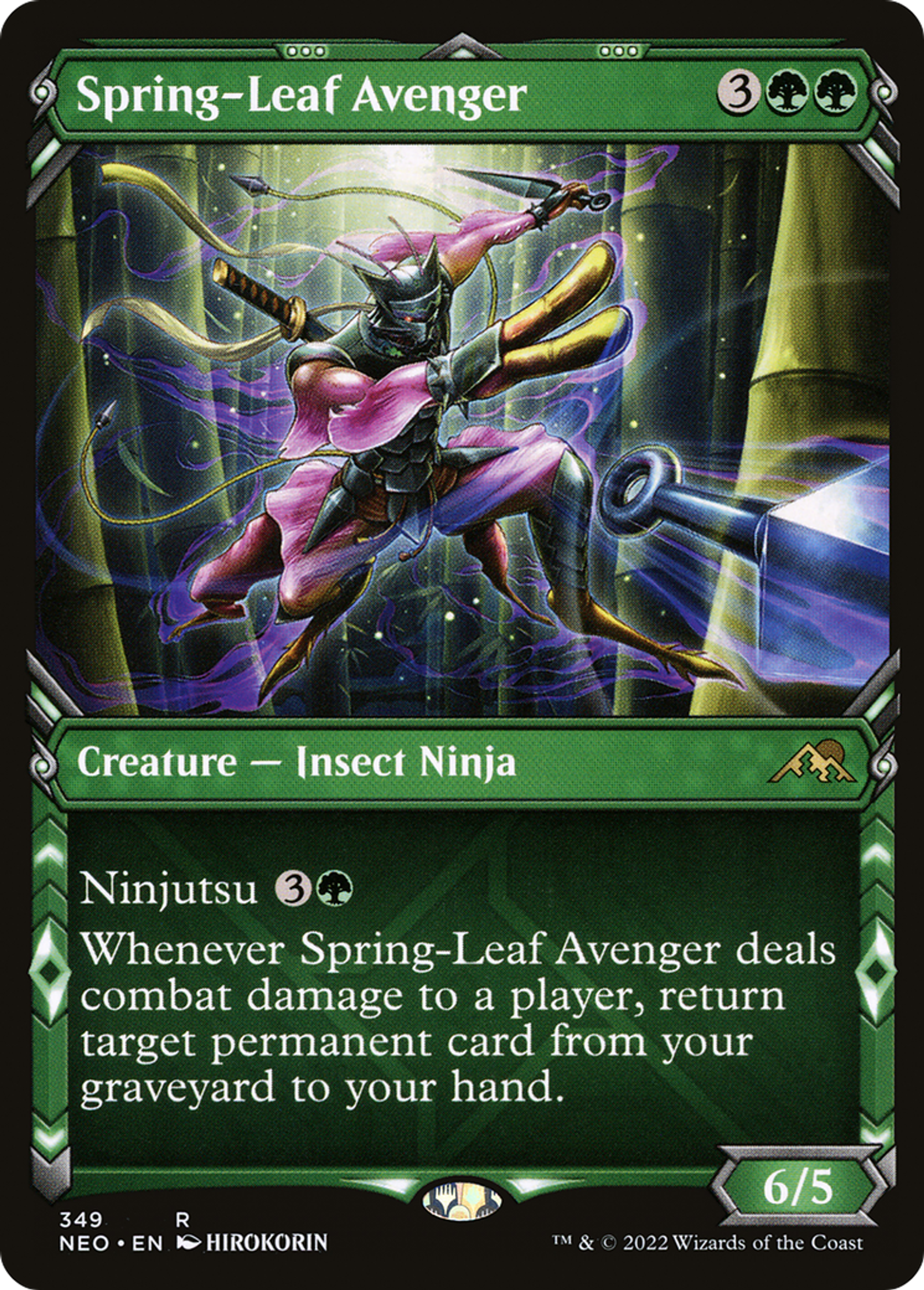 Vengeur de la Feuille printanière — Kamigawa: Neon Dynasty — Magic: The Gathering