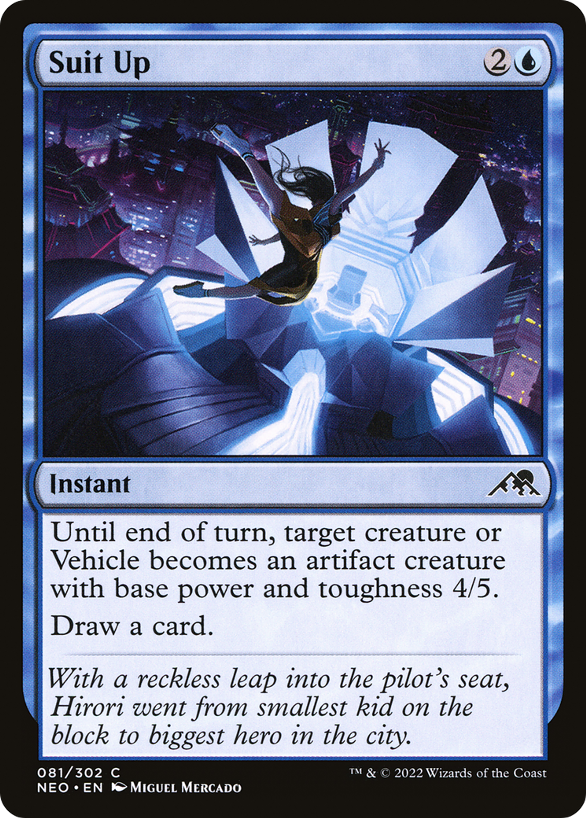Mettre l'armure — Kamigawa: Neon Dynasty — Magic: The Gathering