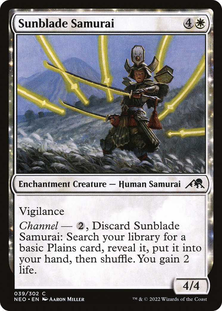 Sunblade Samurai — Kamigawa: Neon Dynasty — Magic: The Gathering