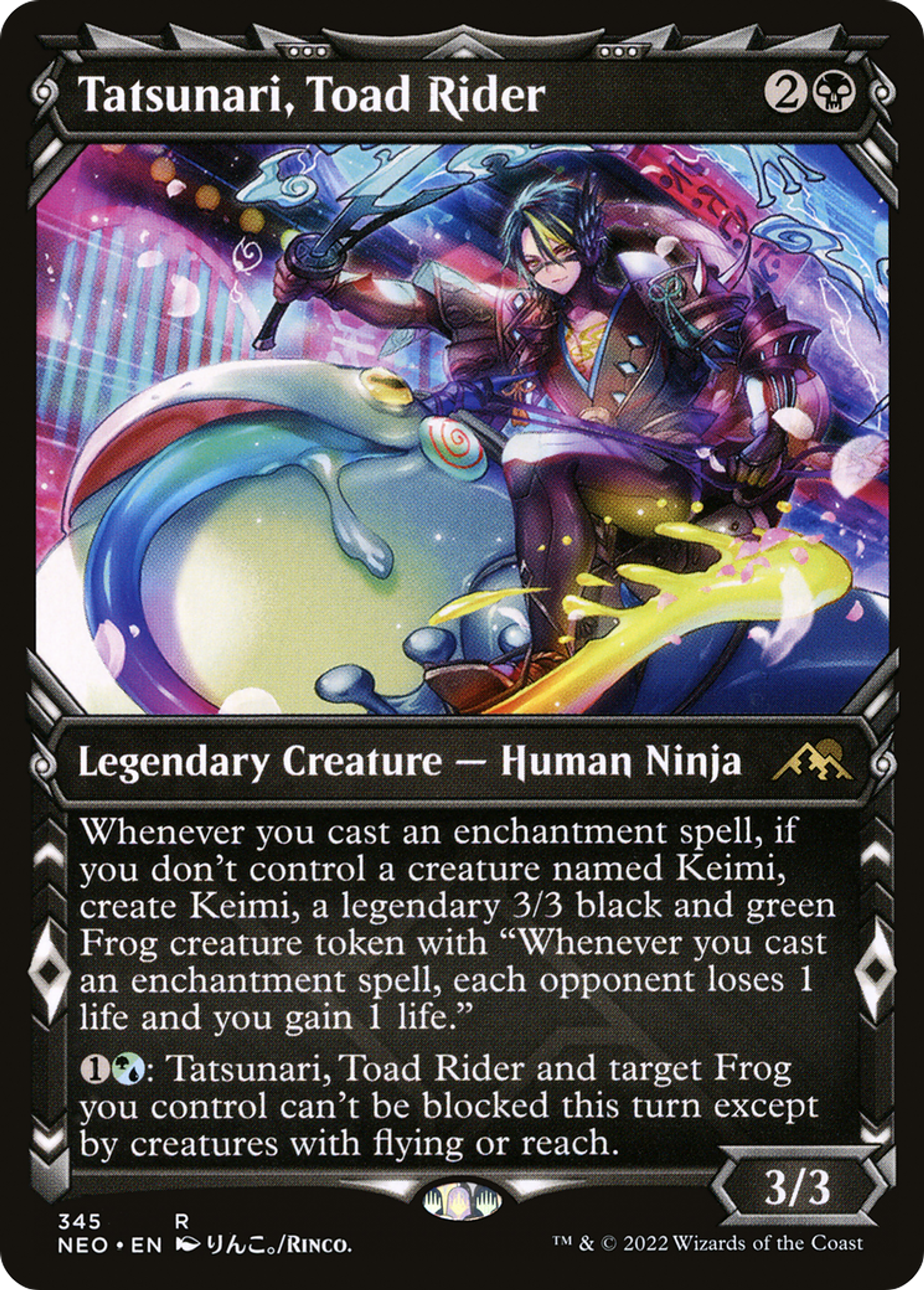 Tatsunari, chevaucheur de crapaud — Kamigawa: Neon Dynasty — Magic: The Gathering