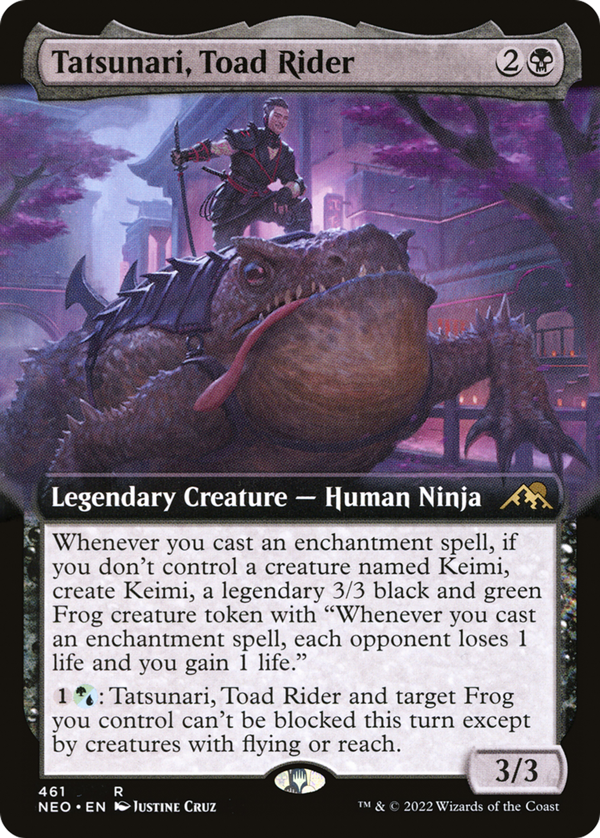 Tatsunari, chevaucheur de crapaud — Kamigawa: Neon Dynasty — Magic: The Gathering