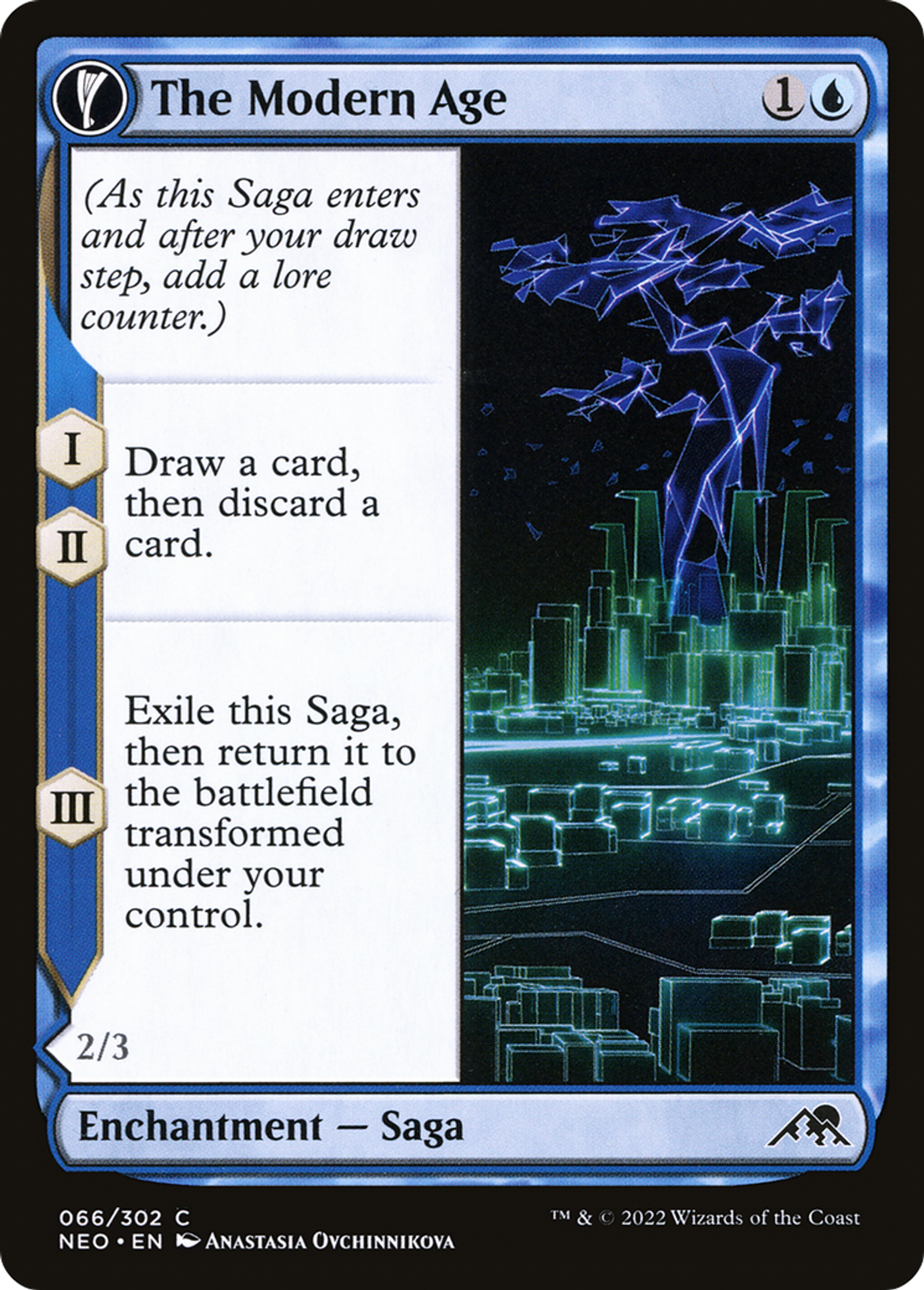 L'ère moderne // Planeur vectoriel — Kamigawa: Neon Dynasty — Magic: The Gathering
