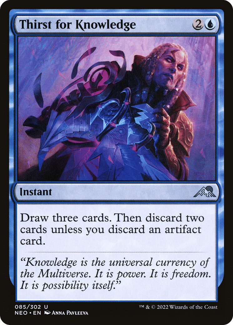 Thirst for Knowledge — Kamigawa: Neon Dynasty — Magic: The Gathering