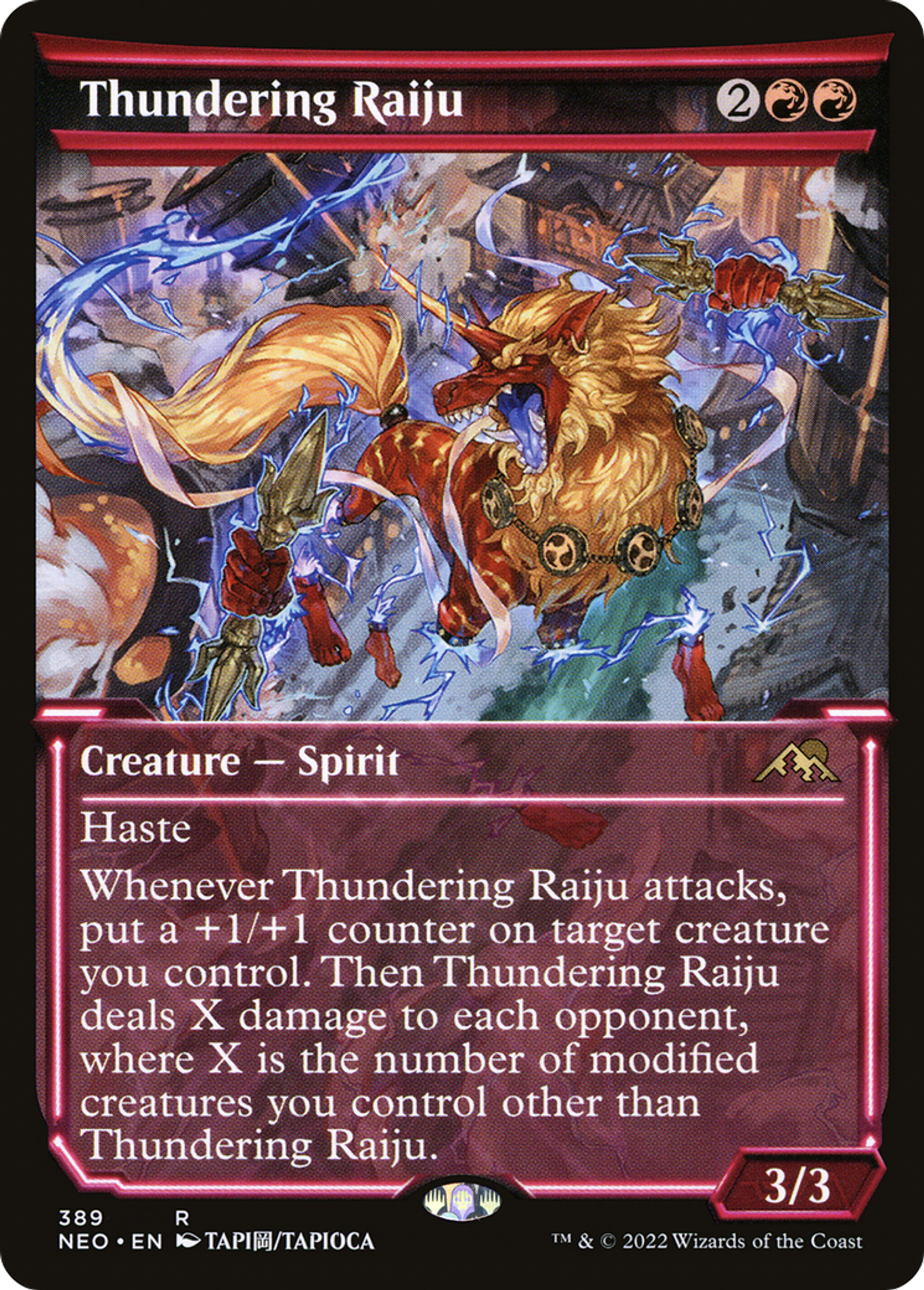 Thundering Raiju — Kamigawa: Neon Dynasty — Magic: The Gathering