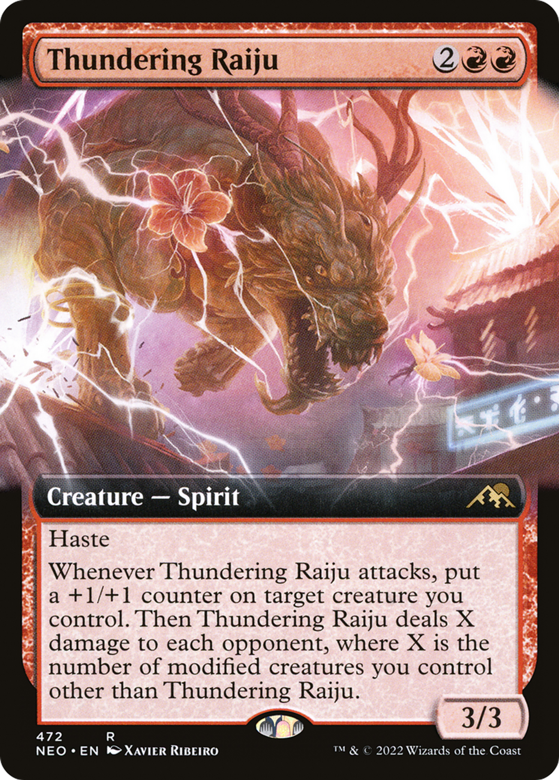 Raiju fulminant — Kamigawa: Neon Dynasty — Magic: The Gathering