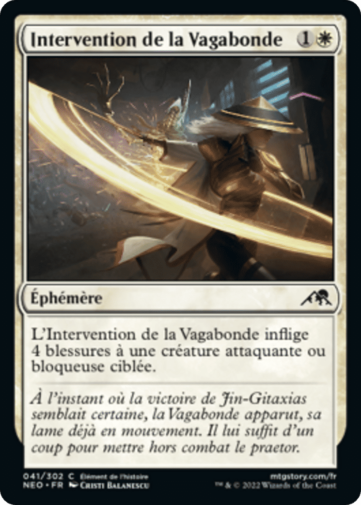 Intervention de la Vagabonde — Kamigawa: Neon Dynasty — Magic: The Gathering