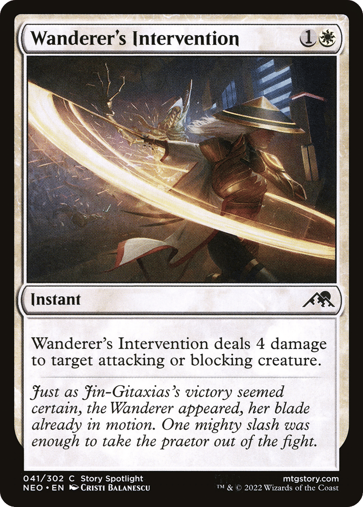 Intervention de la Vagabonde — Kamigawa: Neon Dynasty — Magic: The Gathering