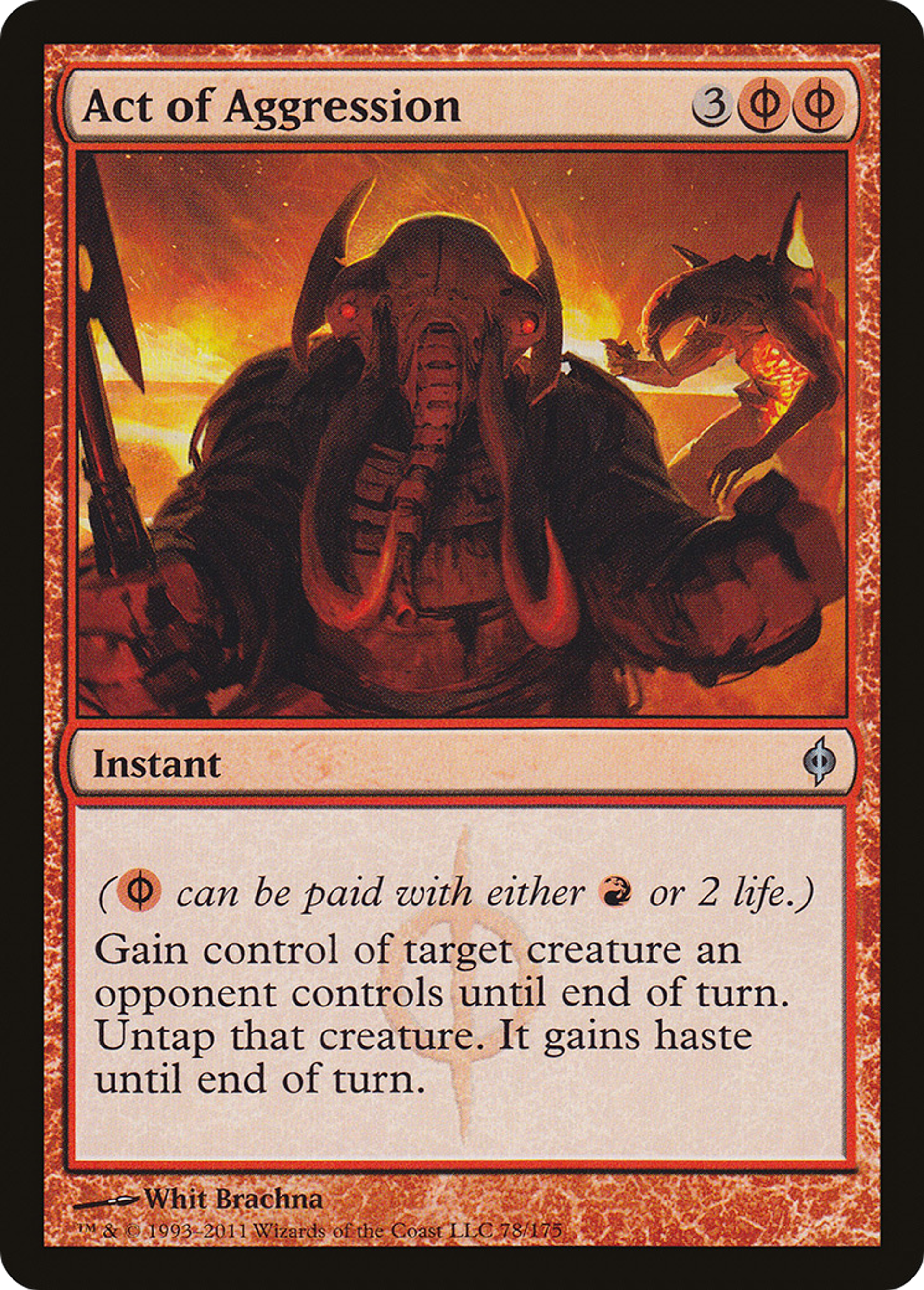 Act of Aggression — New Phyrexia — Magic: The Gathering