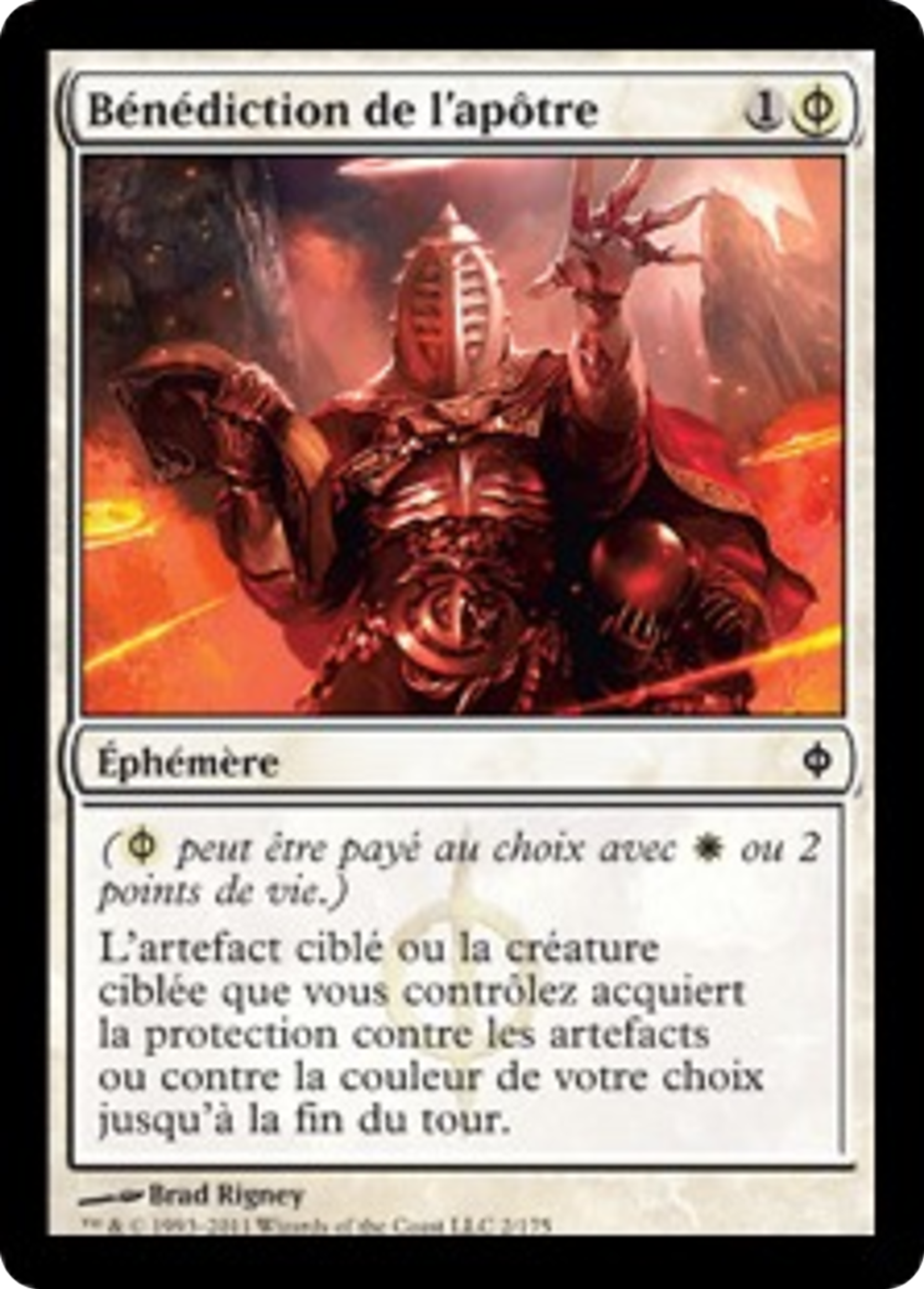 Bénédiction de l'apôtre — New Phyrexia — Magic: The Gathering