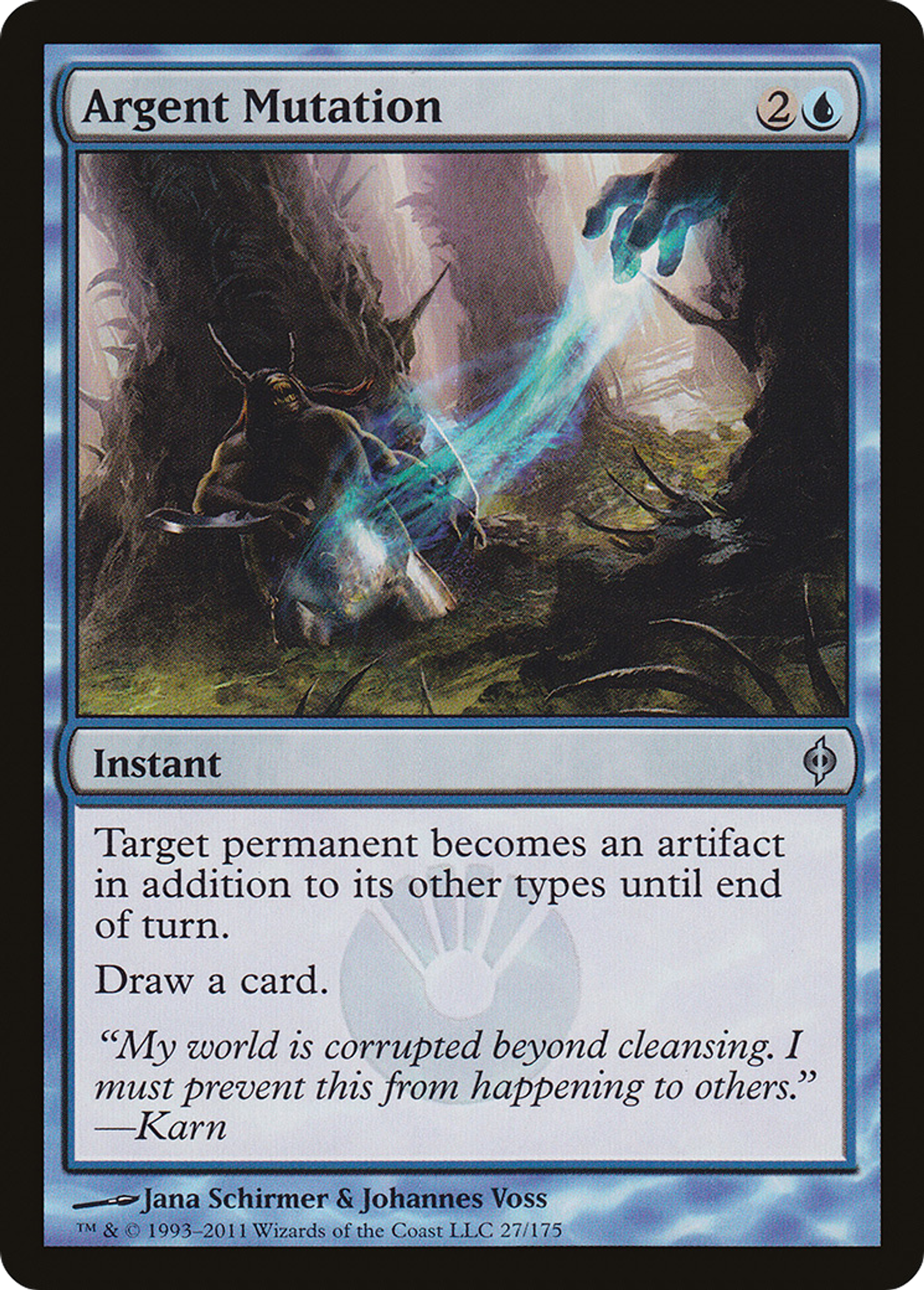 Mutation de l'argent — New Phyrexia — Magic: The Gathering