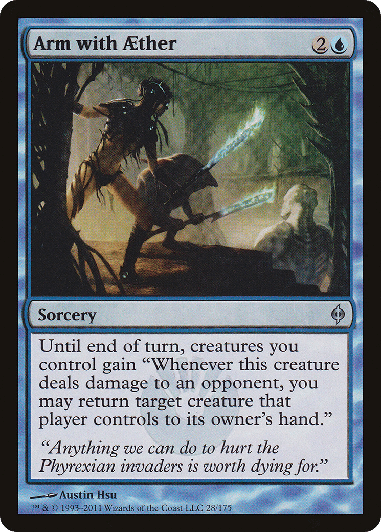 Arm with Aether — New Phyrexia — Magic: The Gathering