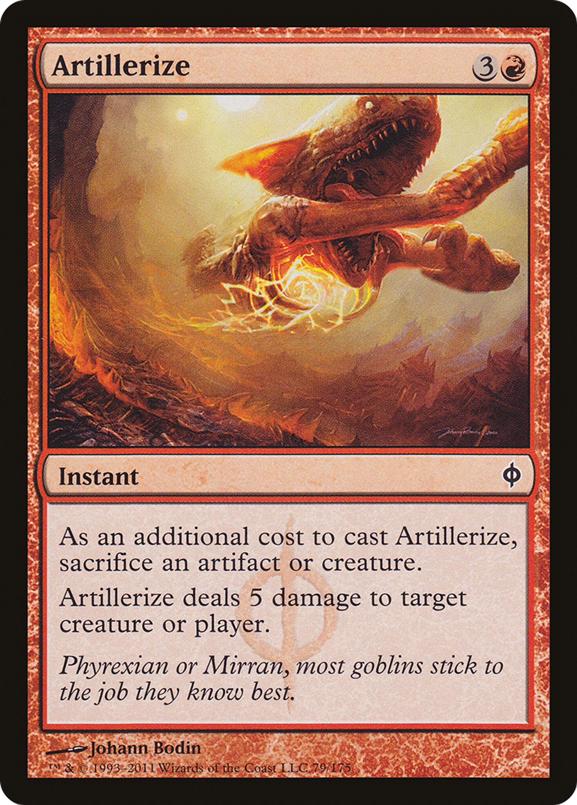 Artillerize — New Phyrexia — Magic: The Gathering