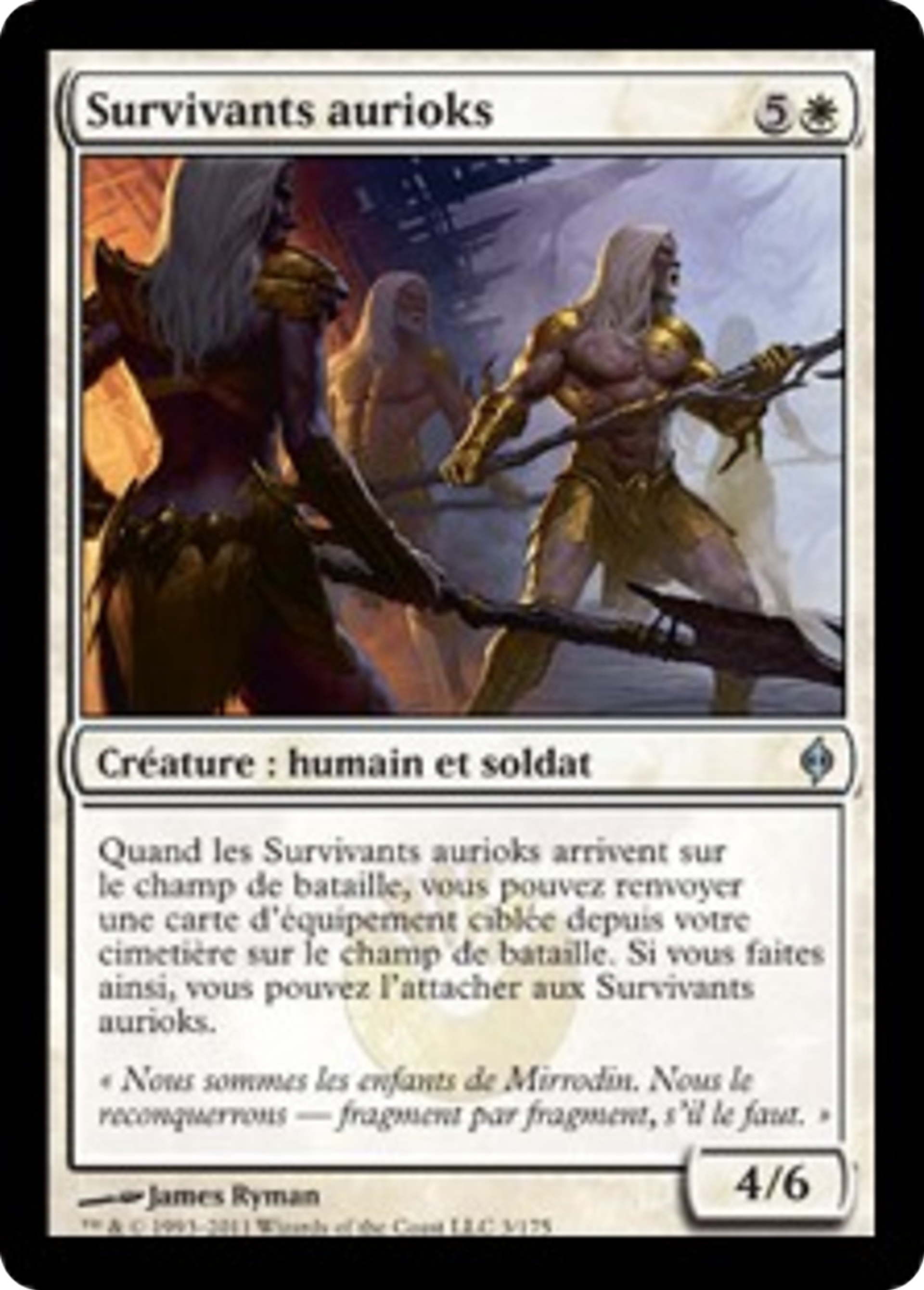 Survivants aurioks — New Phyrexia — Magic: The Gathering