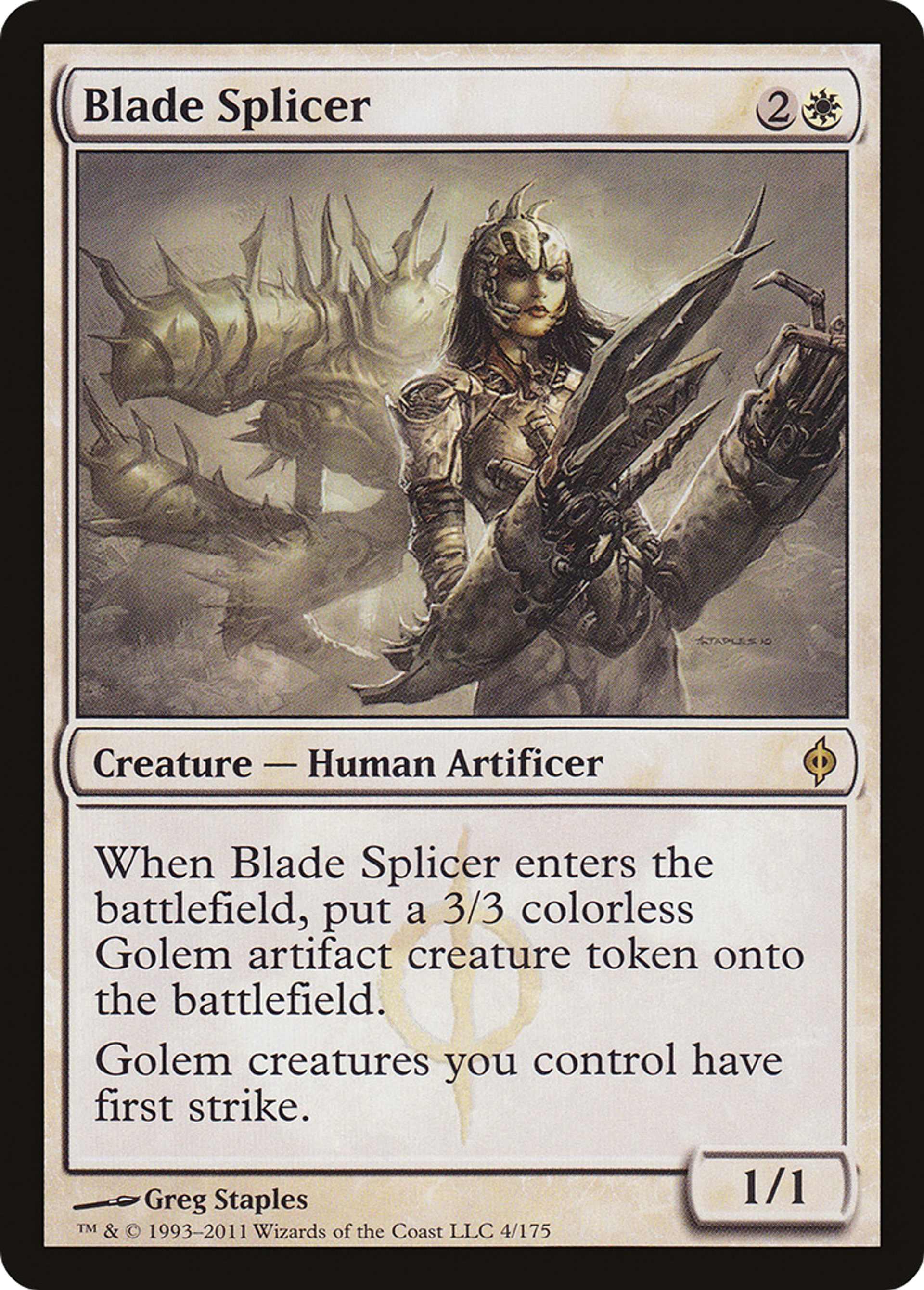 Blade Splicer — New Phyrexia — Magic: The Gathering