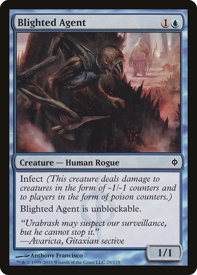 Blighted Agent — New Phyrexia — Magic: The Gathering