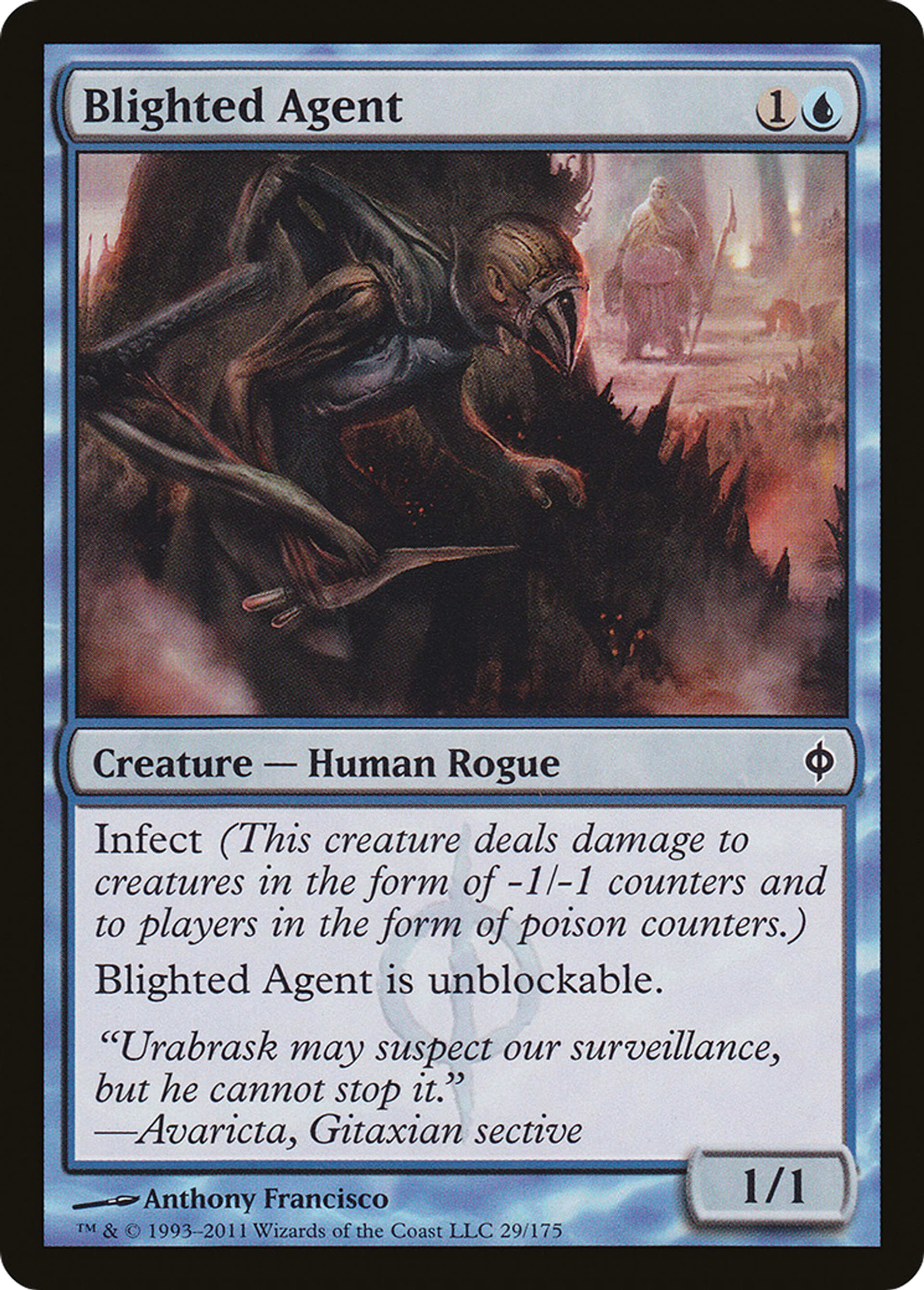 Agent gangrené — New Phyrexia — Magic: The Gathering