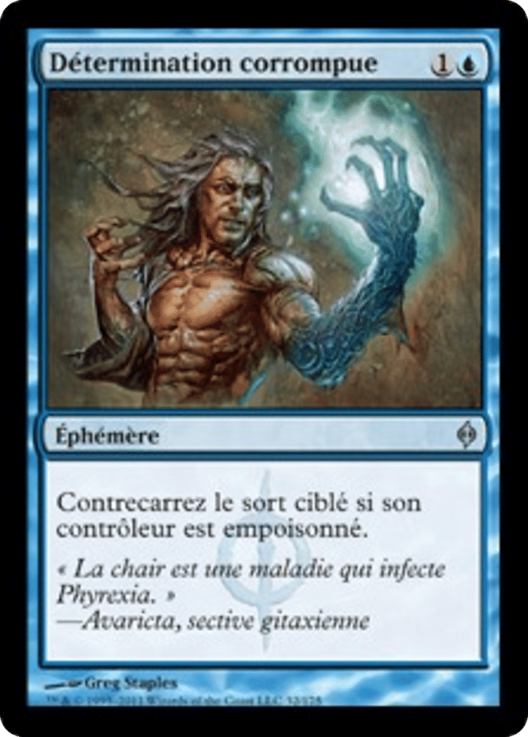 Détermination corrompue — New Phyrexia — Magic: The Gathering