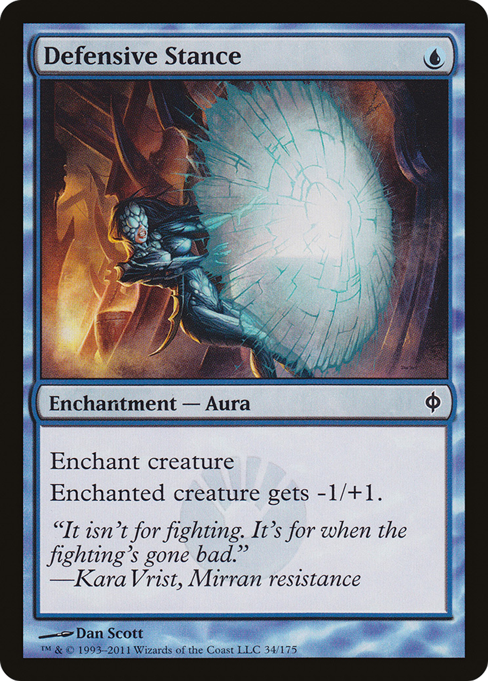 Posture défensive — New Phyrexia — Magic: The Gathering