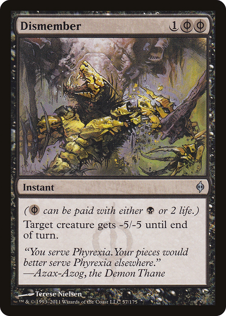 Dismember — New Phyrexia — Magic: The Gathering