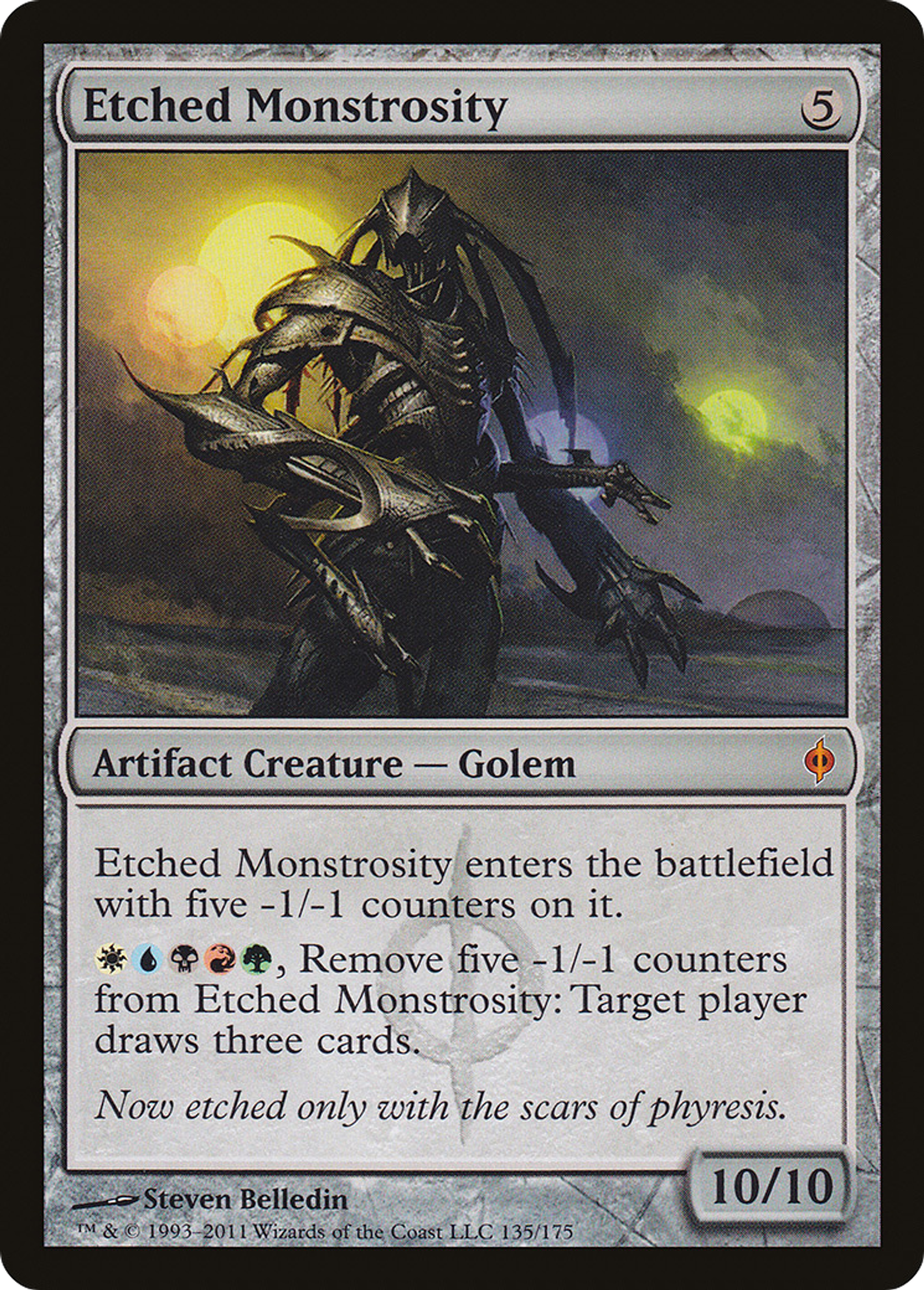 Etched Monstrosity — New Phyrexia — Magic: The Gathering