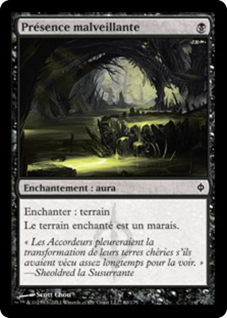 Présence malveillante — New Phyrexia — Magic: The Gathering