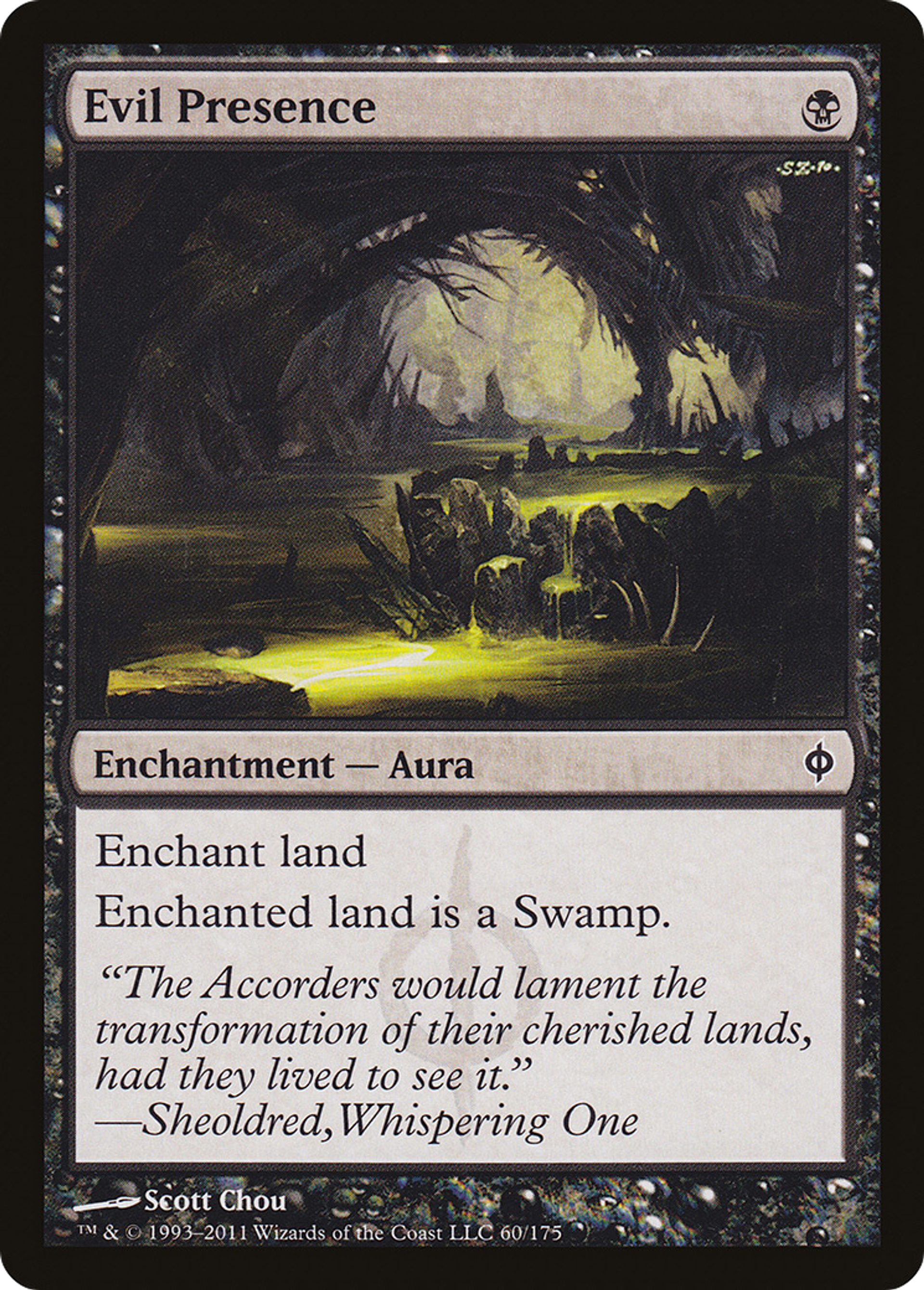 Evil Presence — New Phyrexia — Magic: The Gathering