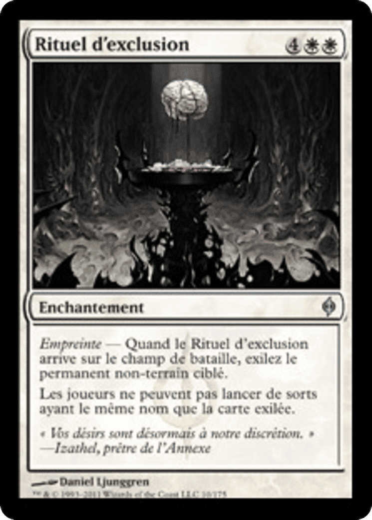 Rituel d'exclusion — New Phyrexia — Magic: The Gathering