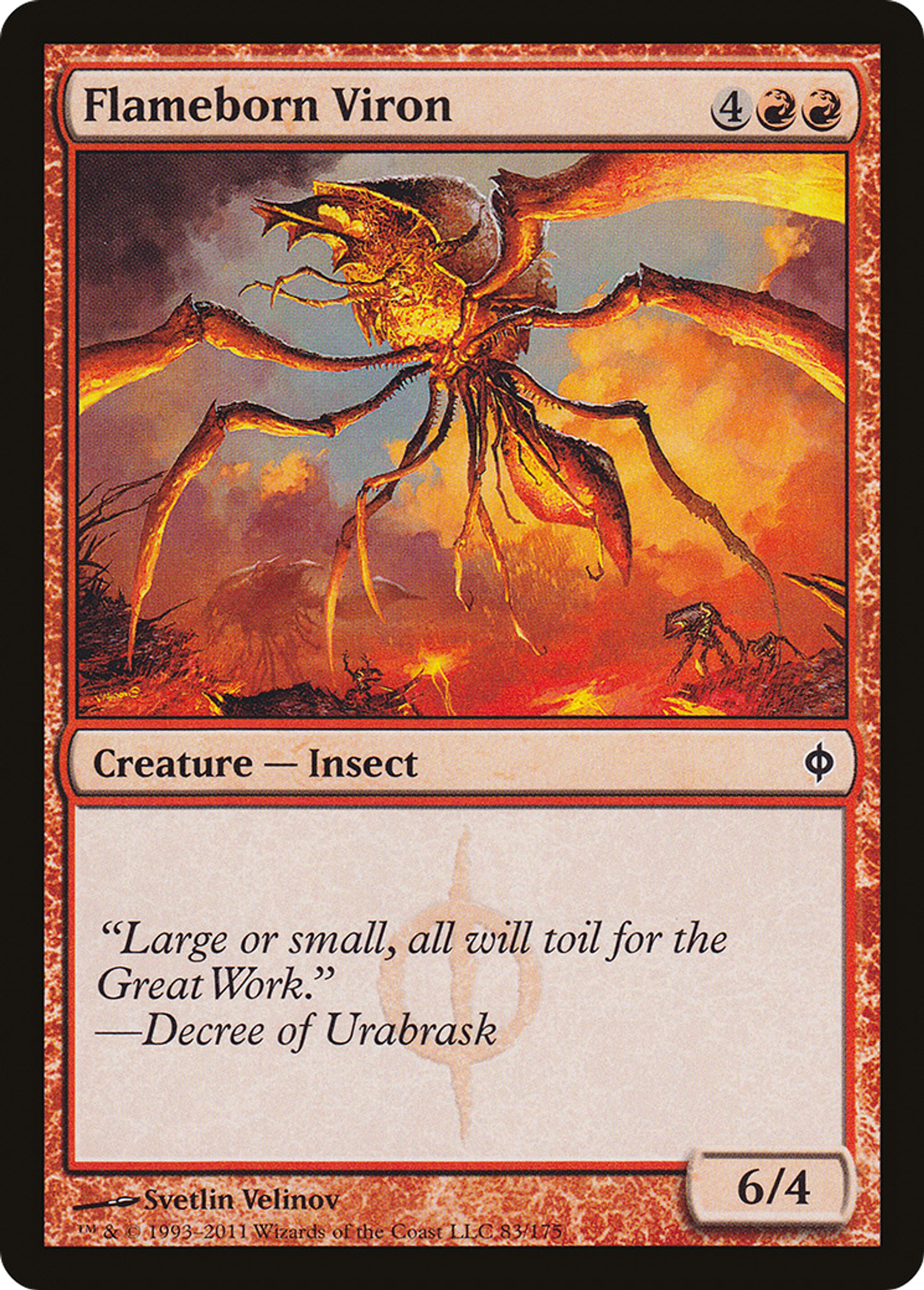 Flameborn Viron — New Phyrexia — Magic: The Gathering