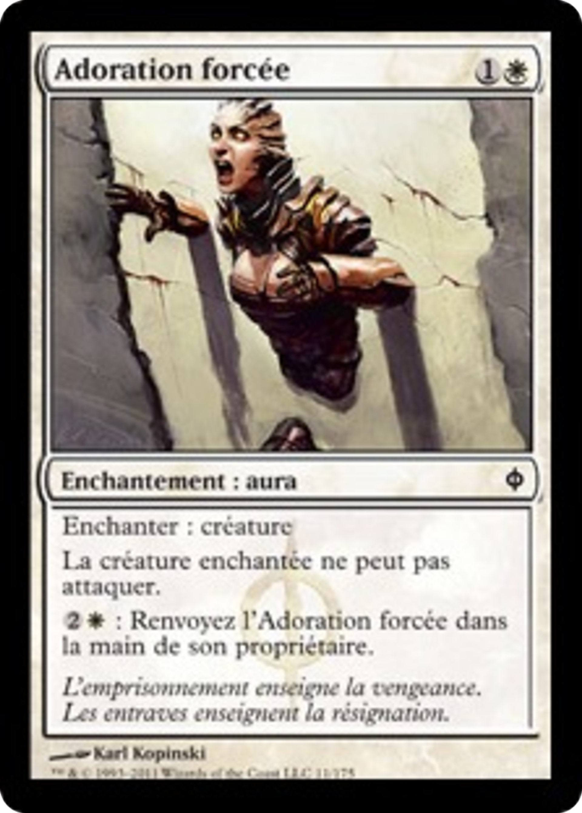 Adoration forcée — New Phyrexia — Magic: The Gathering