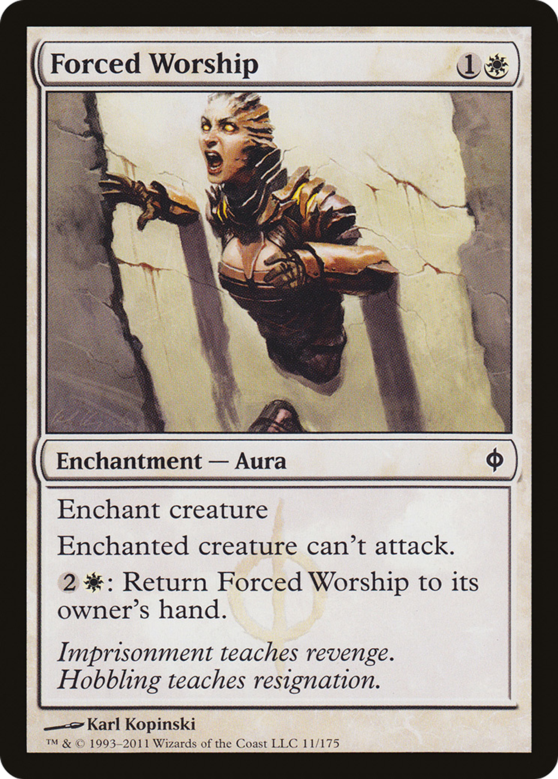 Forced Worship — New Phyrexia — Magic: The Gathering