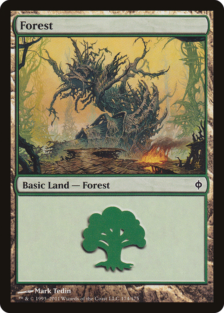 Forest — New Phyrexia — Magic: The Gathering