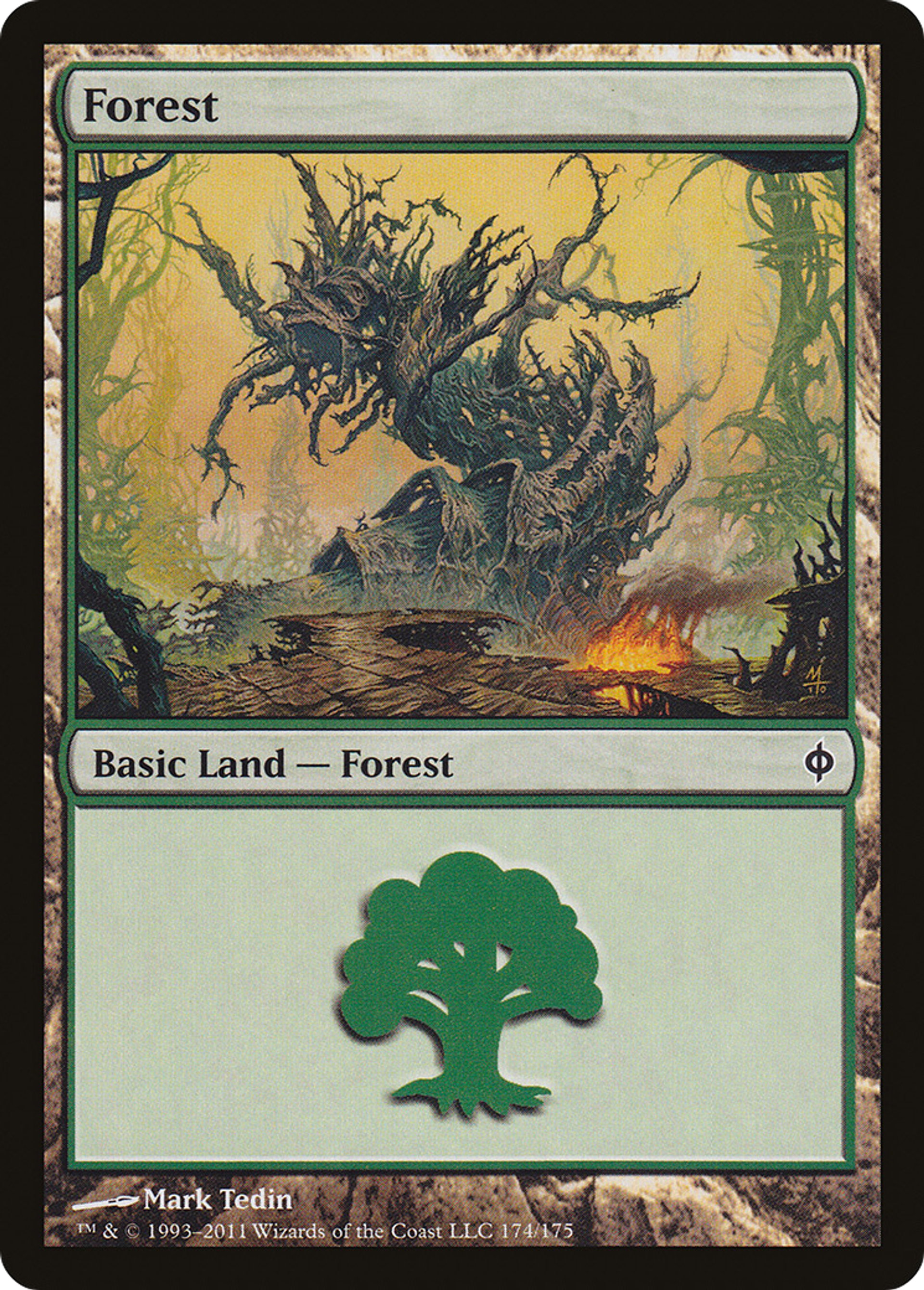 Forest — New Phyrexia — Magic: The Gathering