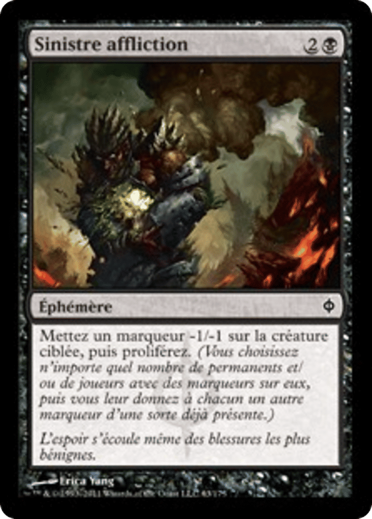 Sinistre affliction — New Phyrexia — Magic: The Gathering
