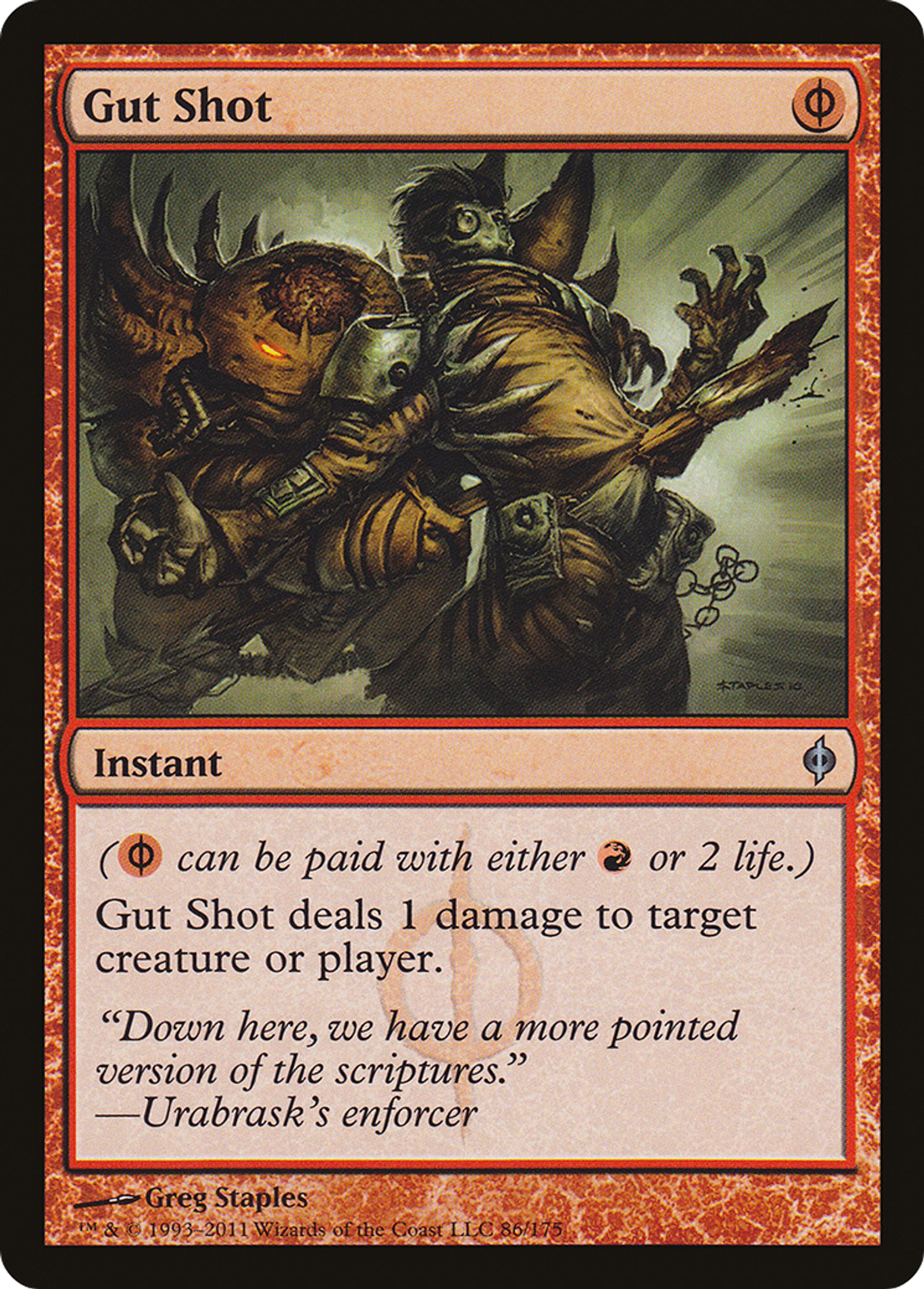 Gut Shot — New Phyrexia — Magic: The Gathering