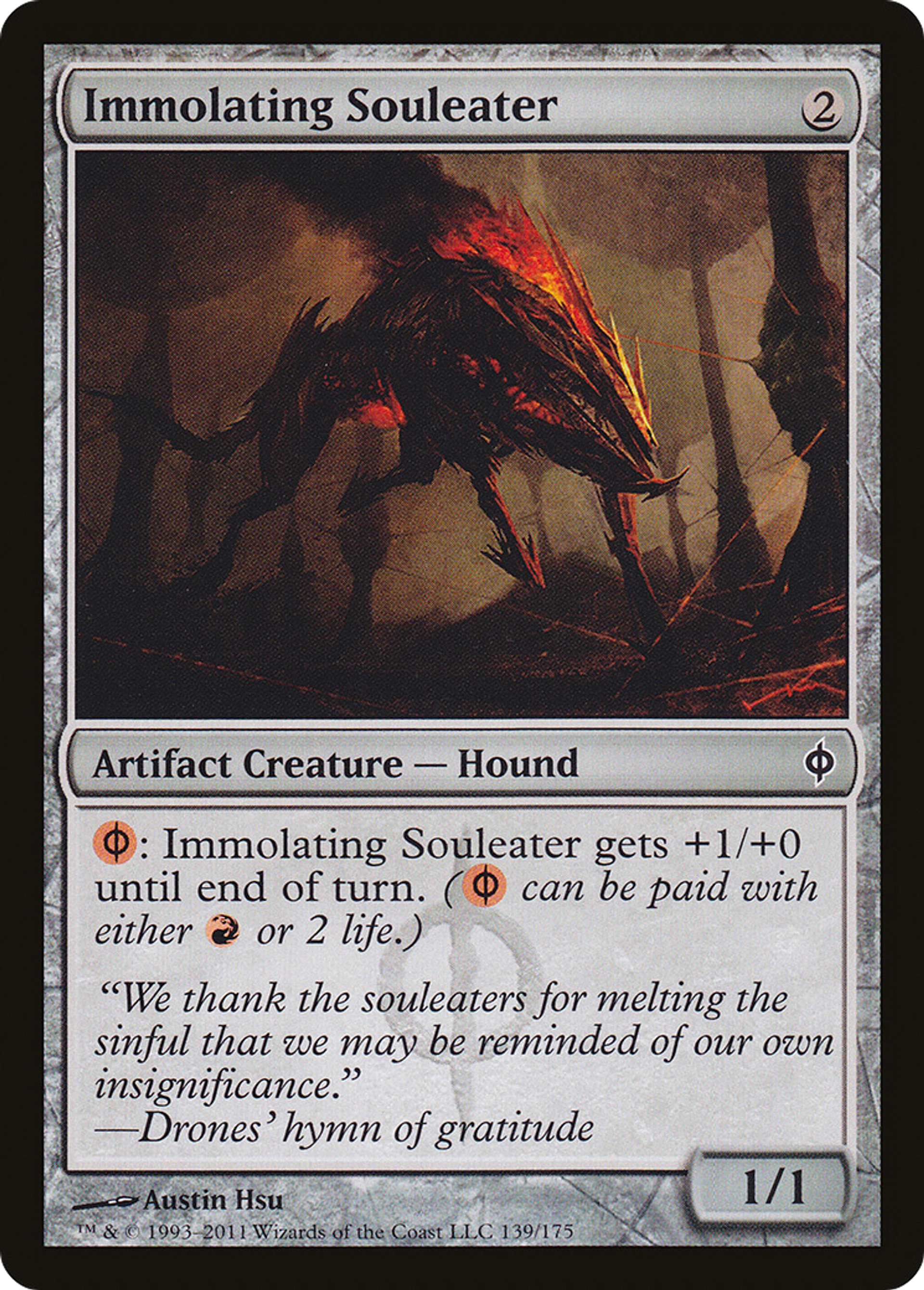 Immolating Souleater — New Phyrexia — Magic: The Gathering