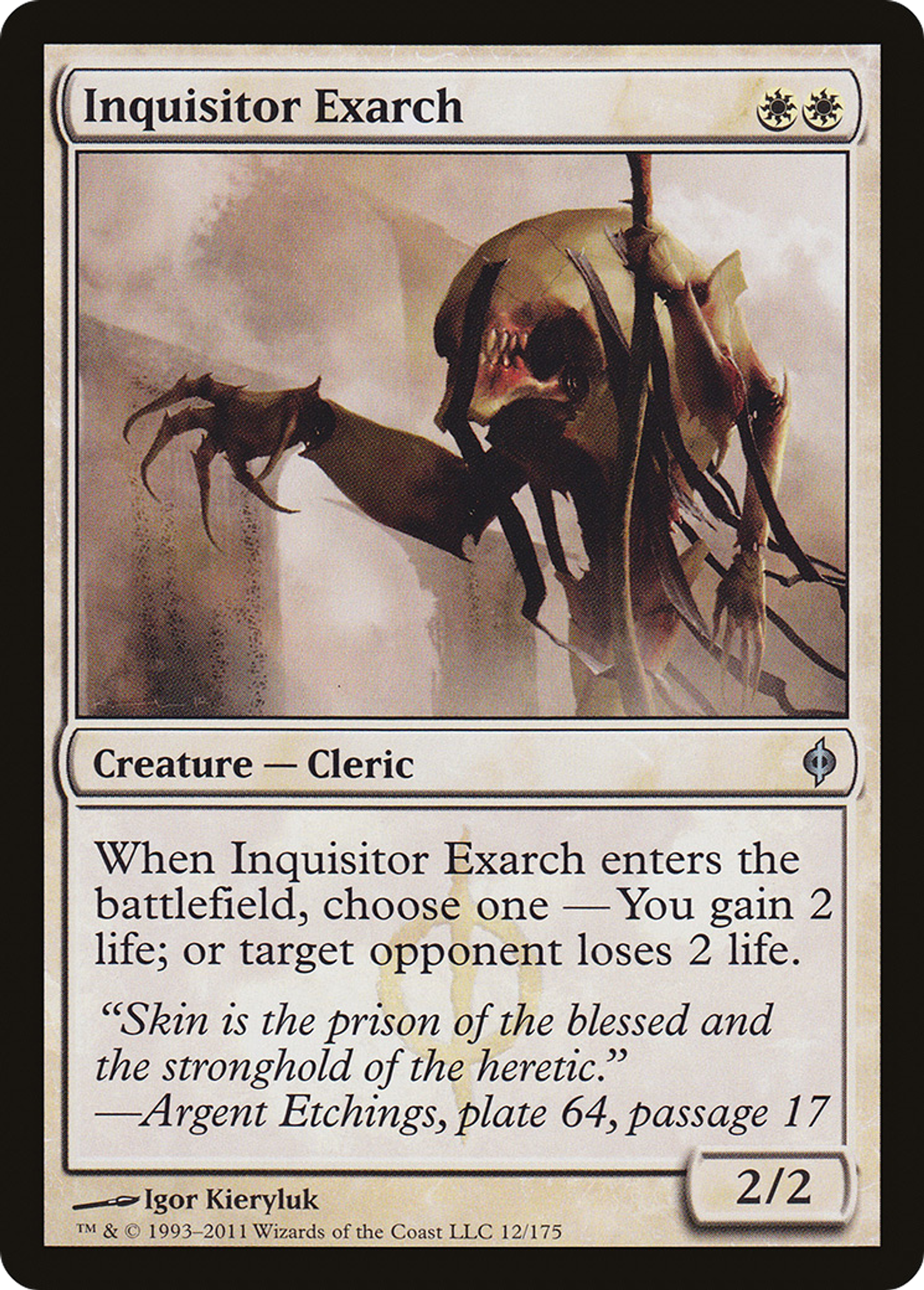 Inquisitor Exarch — New Phyrexia — Magic: The Gathering