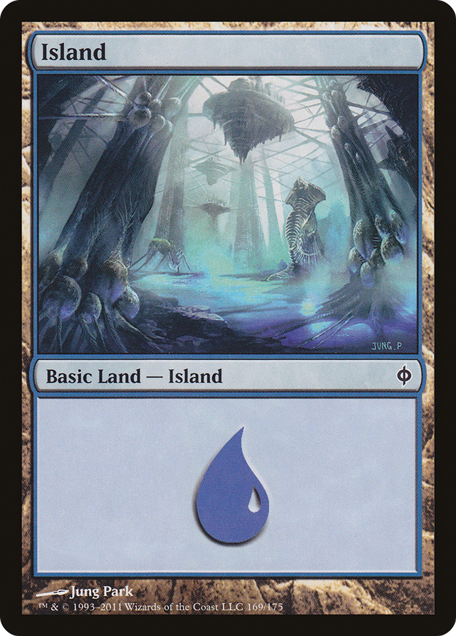 Island — New Phyrexia — Magic: The Gathering