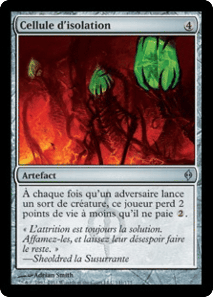 Cellule d'isolation — New Phyrexia — Magic: The Gathering