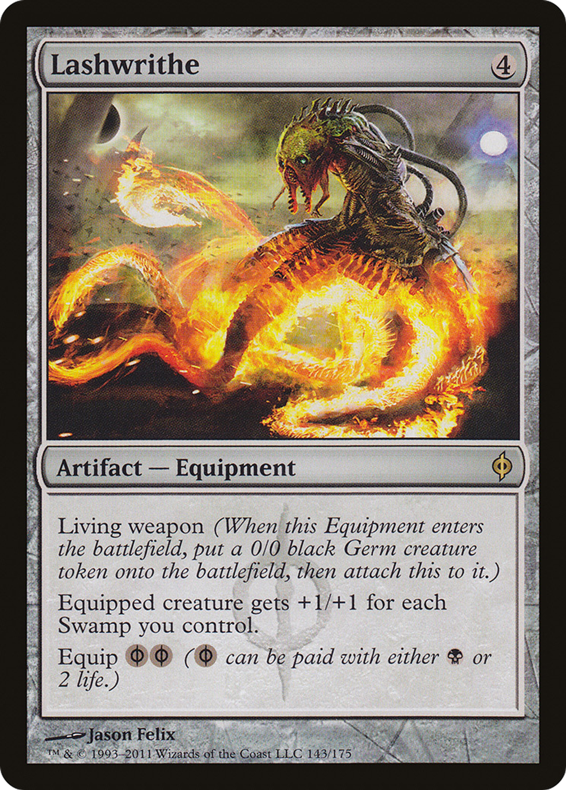Lashwrithe — New Phyrexia — Magic: The Gathering